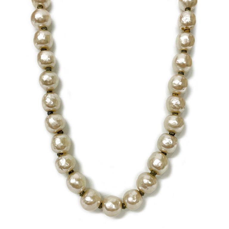 Miriam Haskell, collier baroque en fausses perles sur 1stDibs