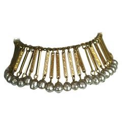 Miriam Haskell Baroque Pearl Fringe Bracelet