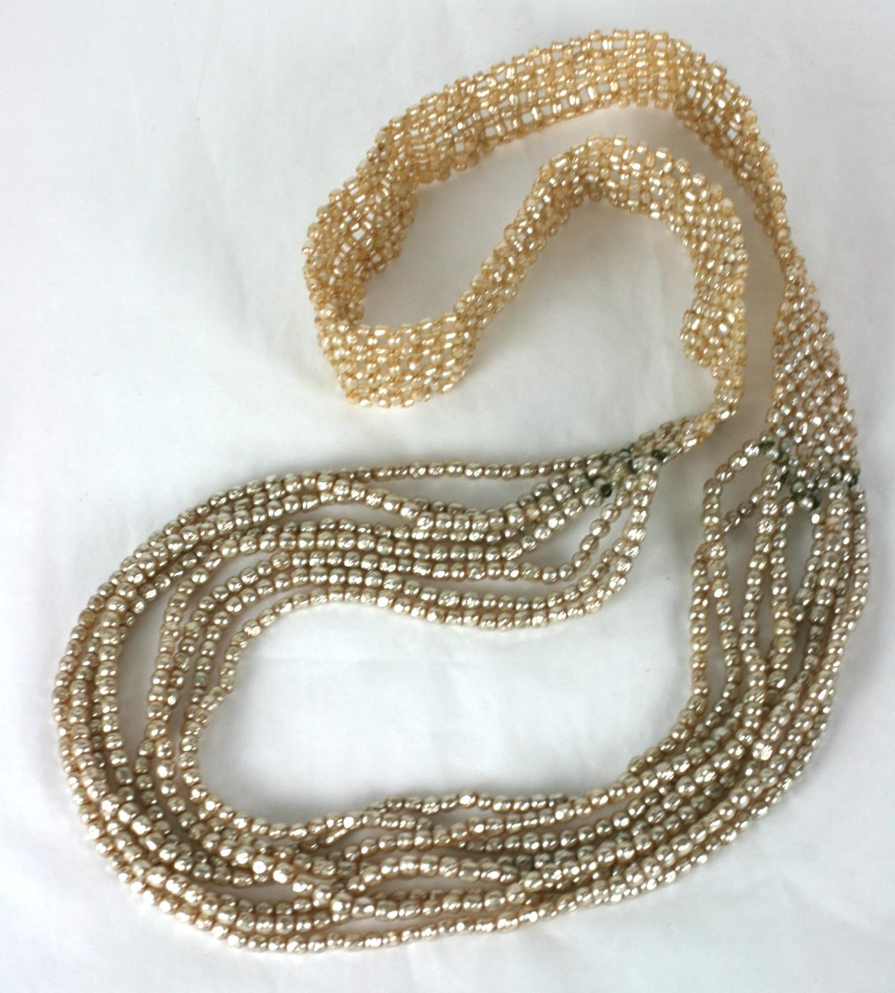 Miriam Haskell, collier tissé de perles baroques Pour femmes en vente