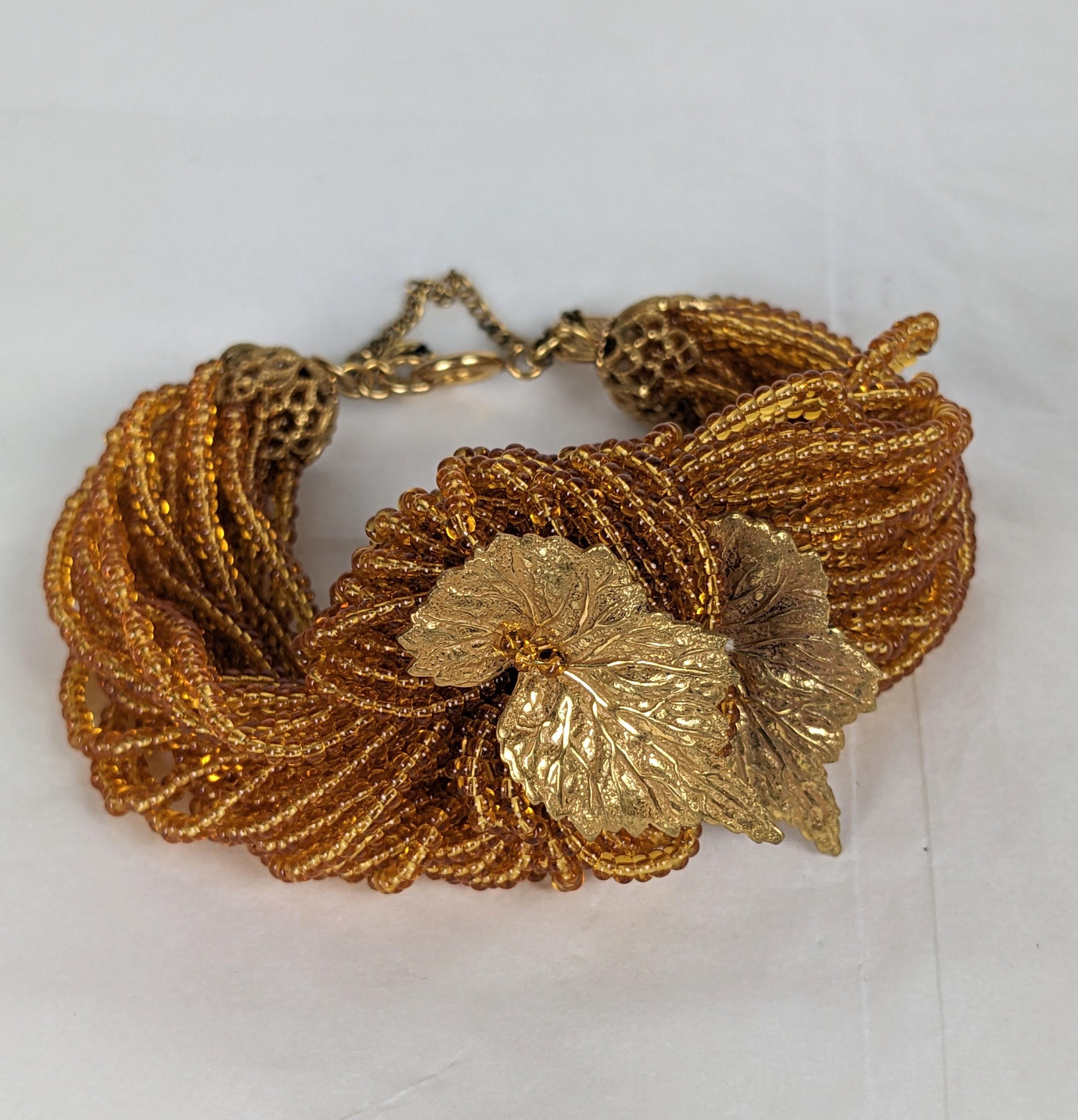 Miriam Haskell Perlenarmband mit Blattperlen (Kunsthandwerker*in) im Angebot