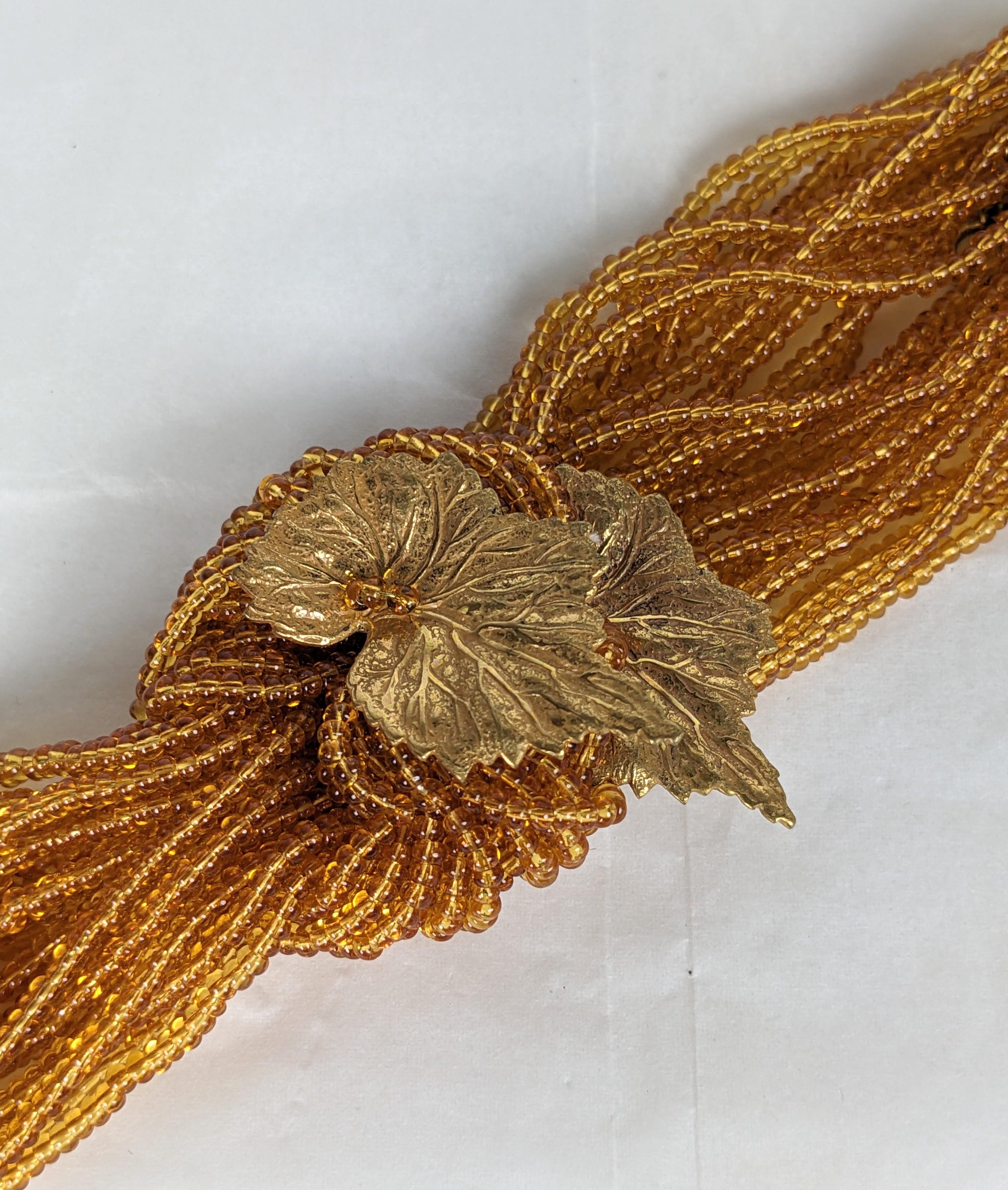 Miriam Haskell Perlenarmband mit Blattperlen im Zustand „Gut“ im Angebot in New York, NY