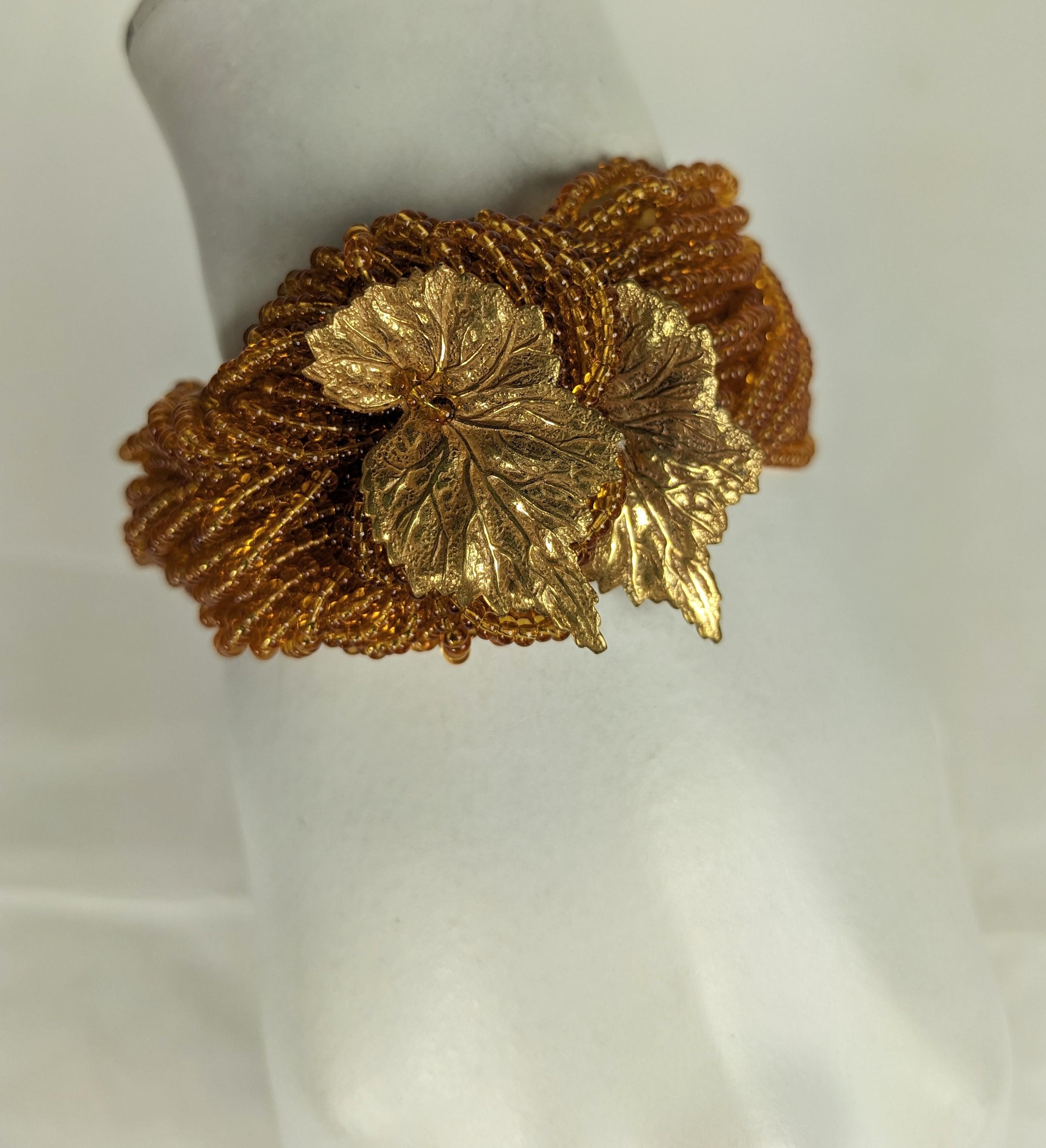 Miriam Haskell Perlenarmband mit Blattperlen im Angebot 2