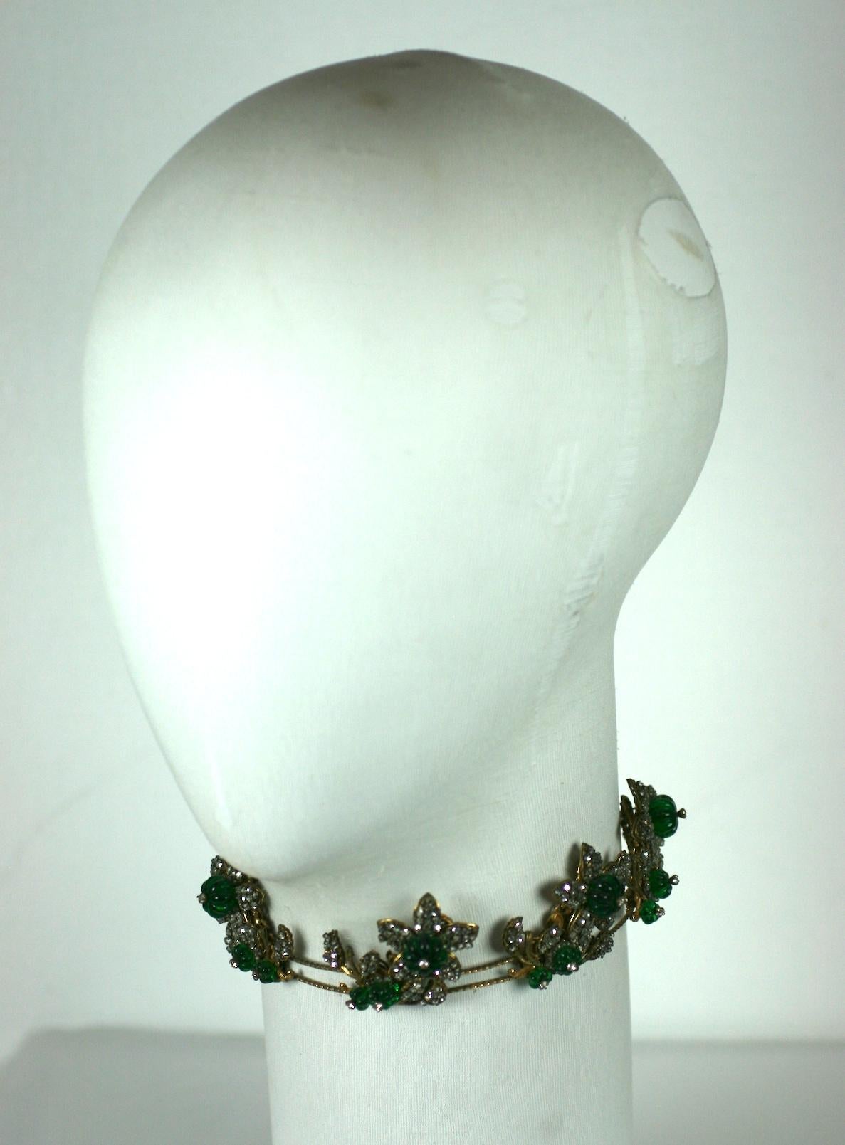 Miriam Haskell Elaborate Cut Melon Bead Tiara-Collar 3