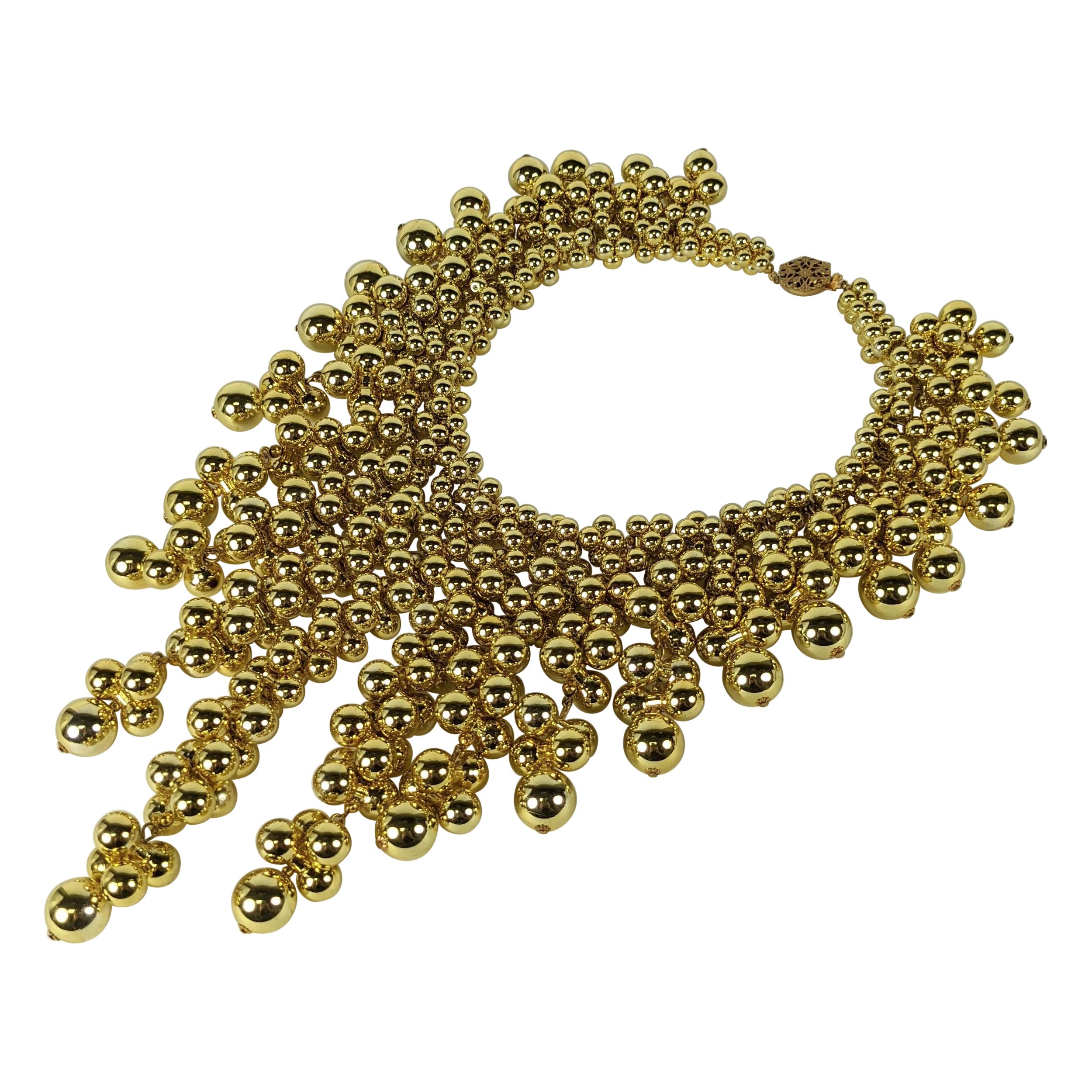 Miriam Haskell Gold-Blasenblasen-Bib