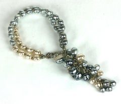 Bracciale Fob di Miriam Haskell con cascata d'uva