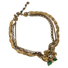 Collana con smalto e pasta di Miriam Haskell Greene & Greene