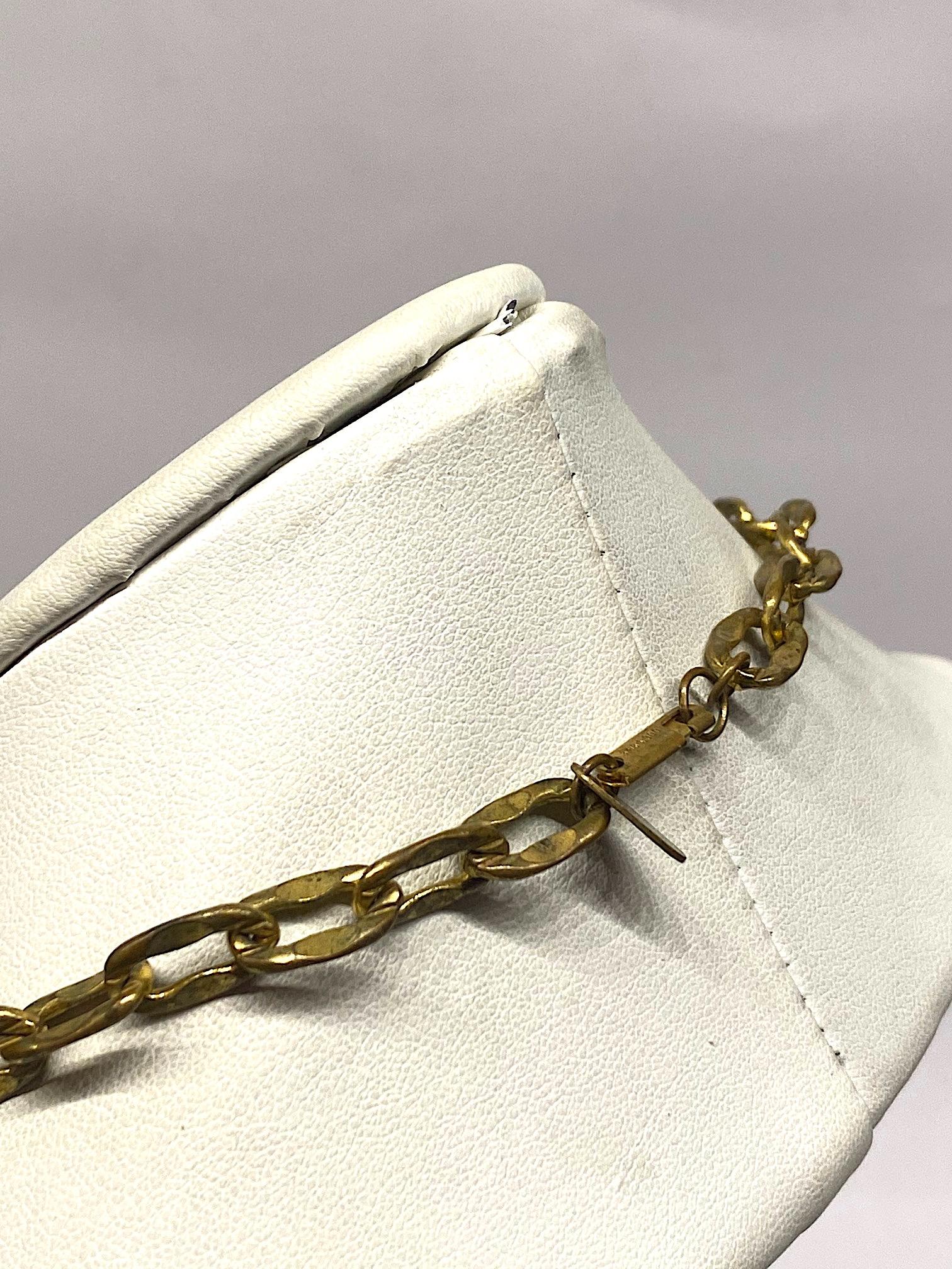 Miriam Haskell Large Pearl & French Coin Long Necklace 5