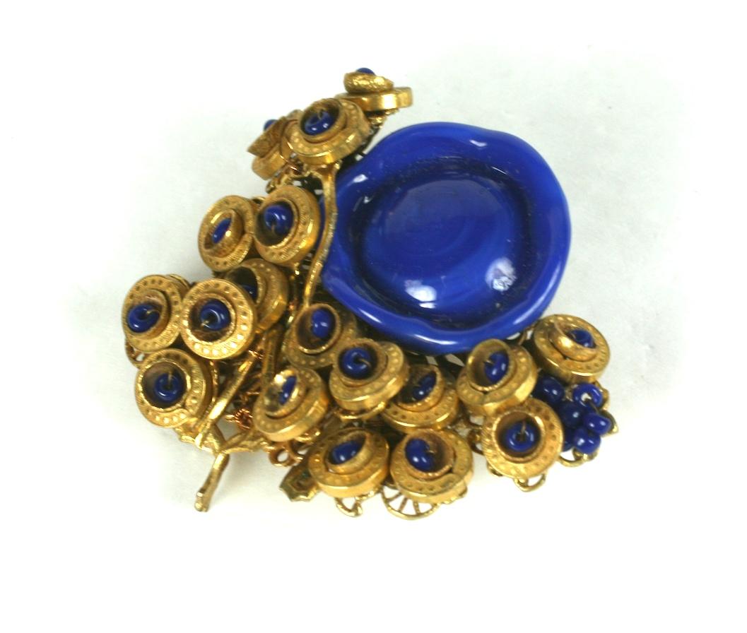 Miriam Haskell Modernist Brooch In Excellent Condition In New York, NY