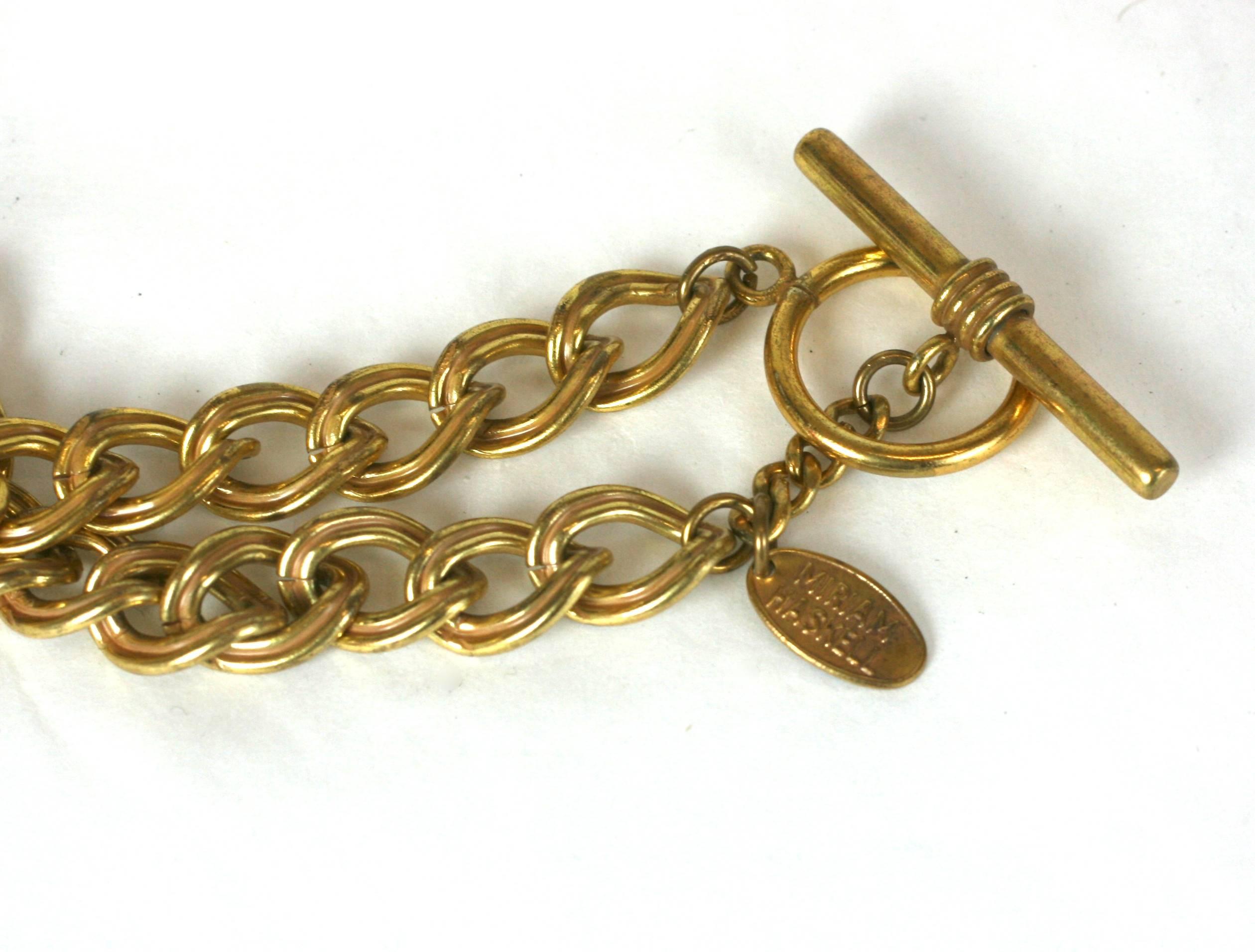 Donna Bracciale con perle e oro Miriam Haskell in vendita