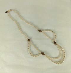 Miriam Haskell Pearl and Gilt Necklace