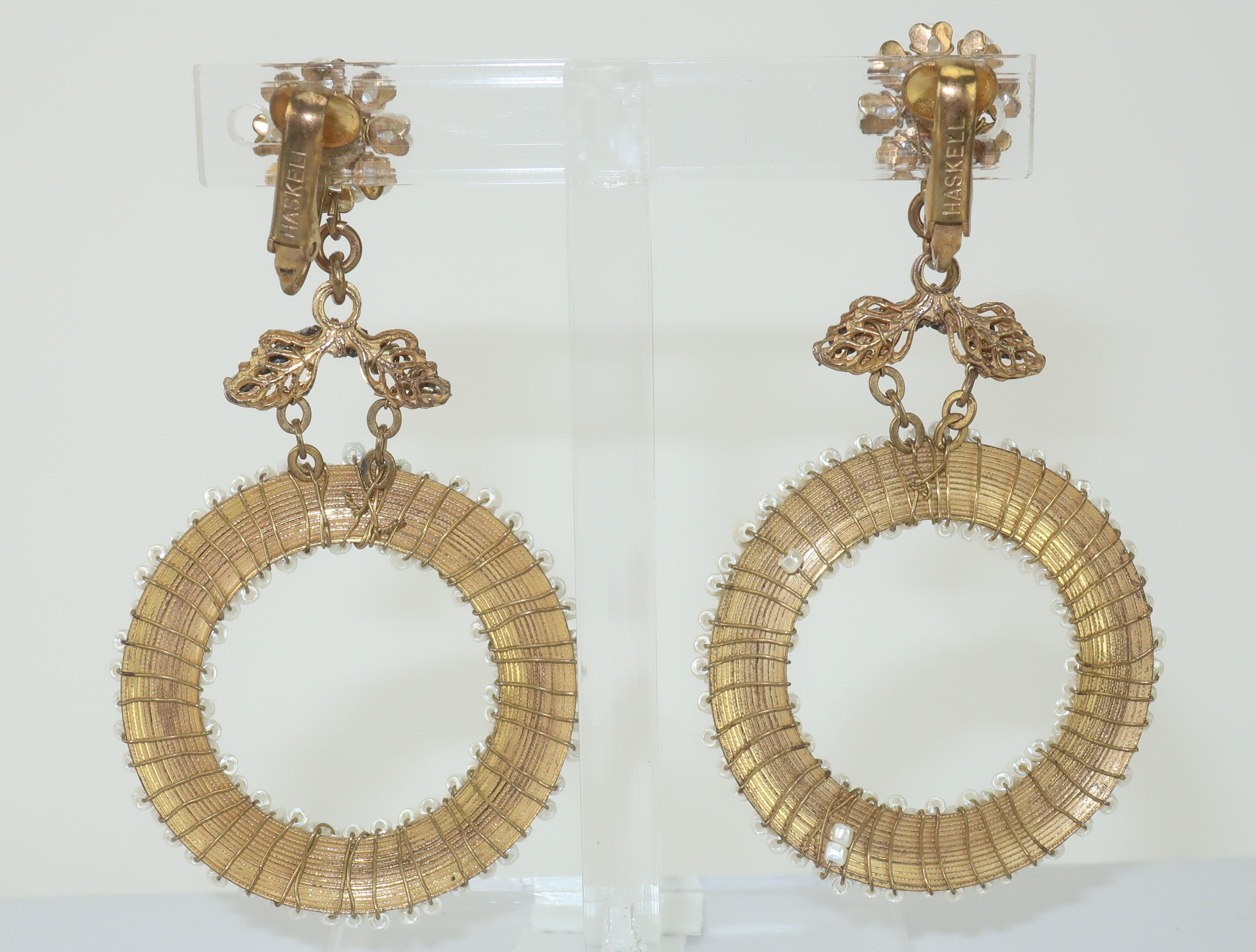 sparkly hoop earrings gold
