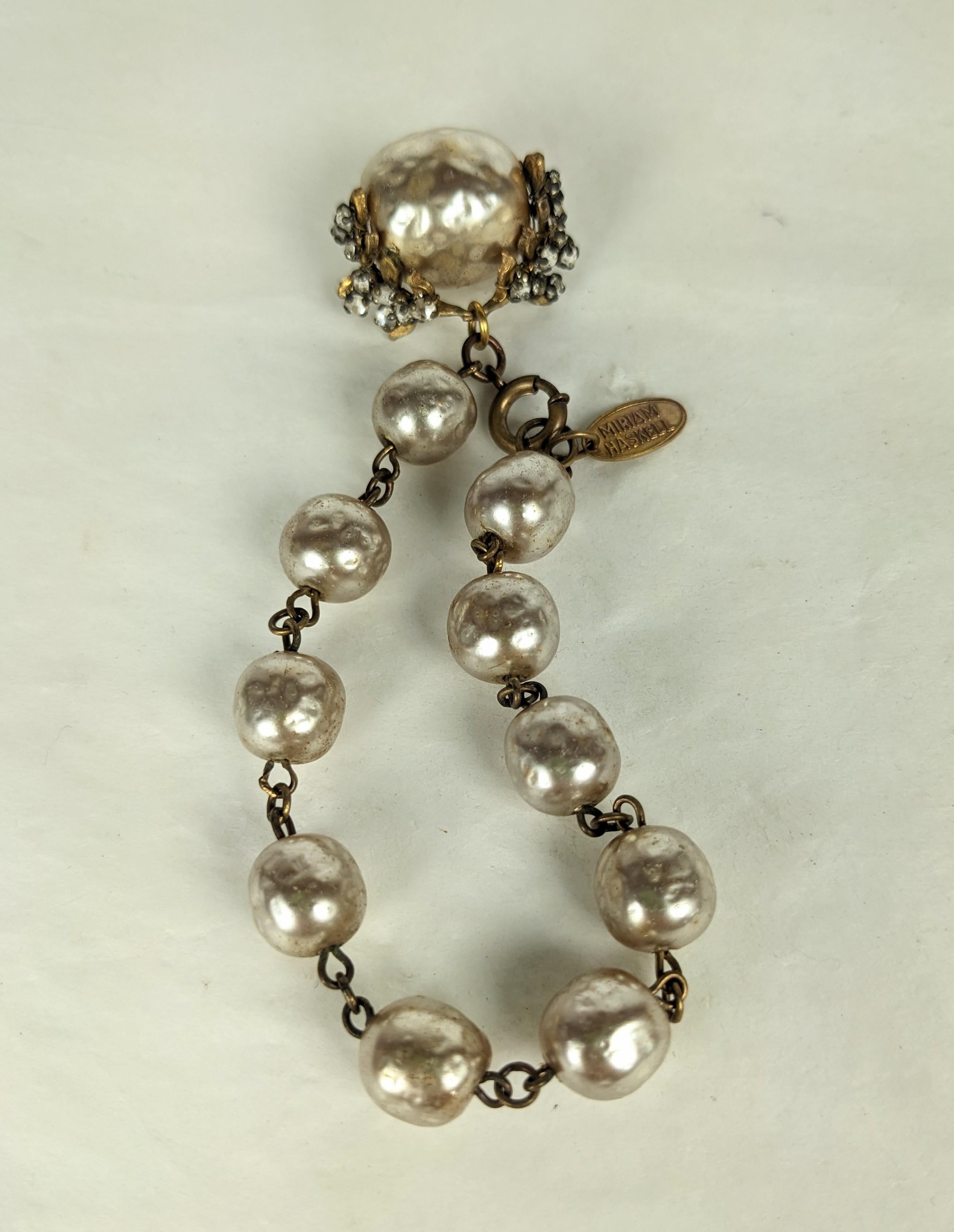 Miriam Haskell Bracelet à boutons en perles Pour femmes en vente