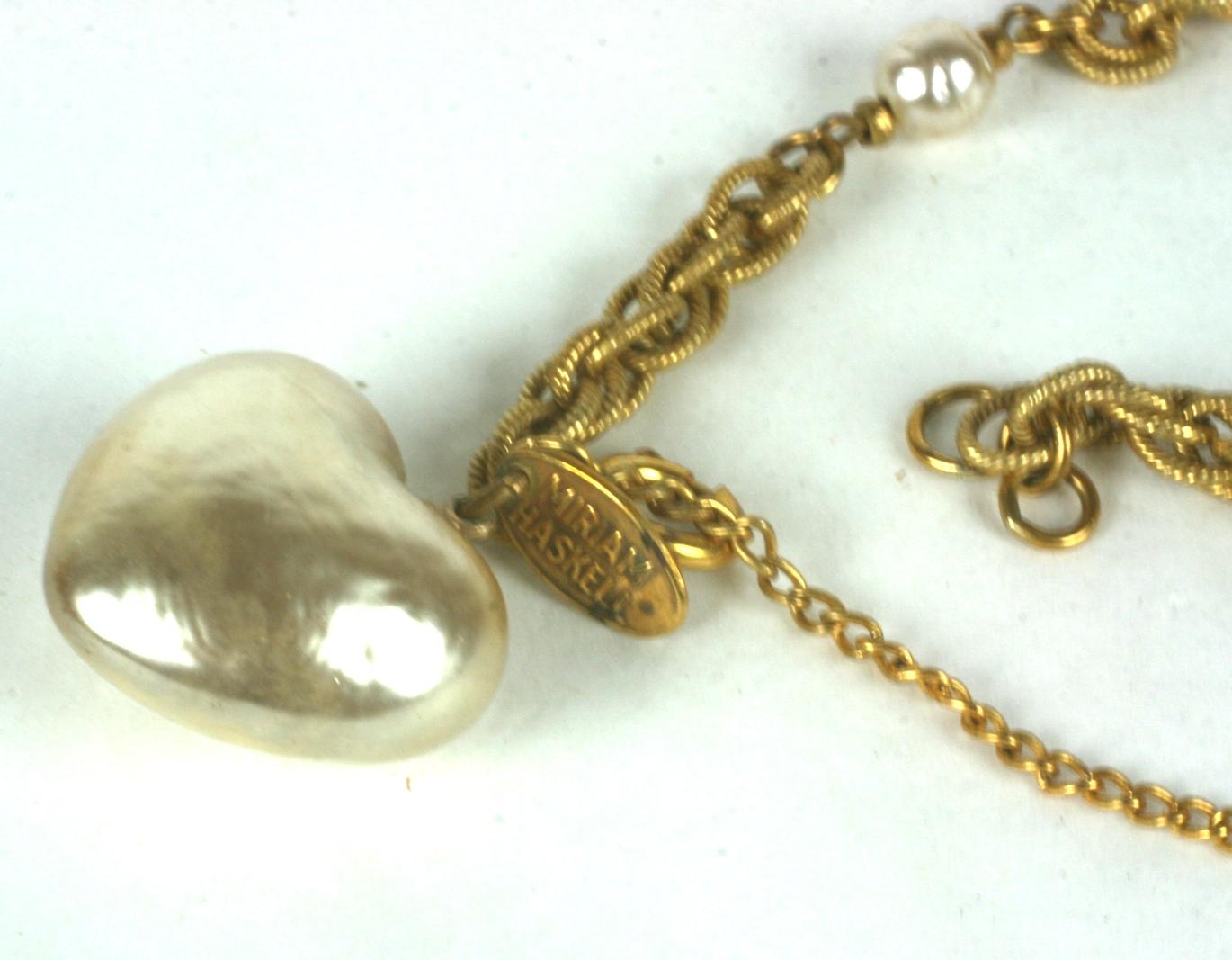 Miriam Haskell Bracelet en forme de cœur en perles Pour femmes en vente