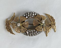 Miriam Haskell Broche en cristal Rose Monte