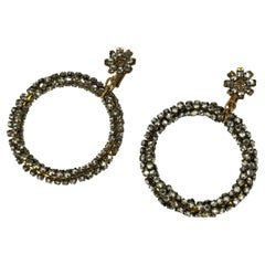 Pendientes de aro Miriam Haskell Rose Montee