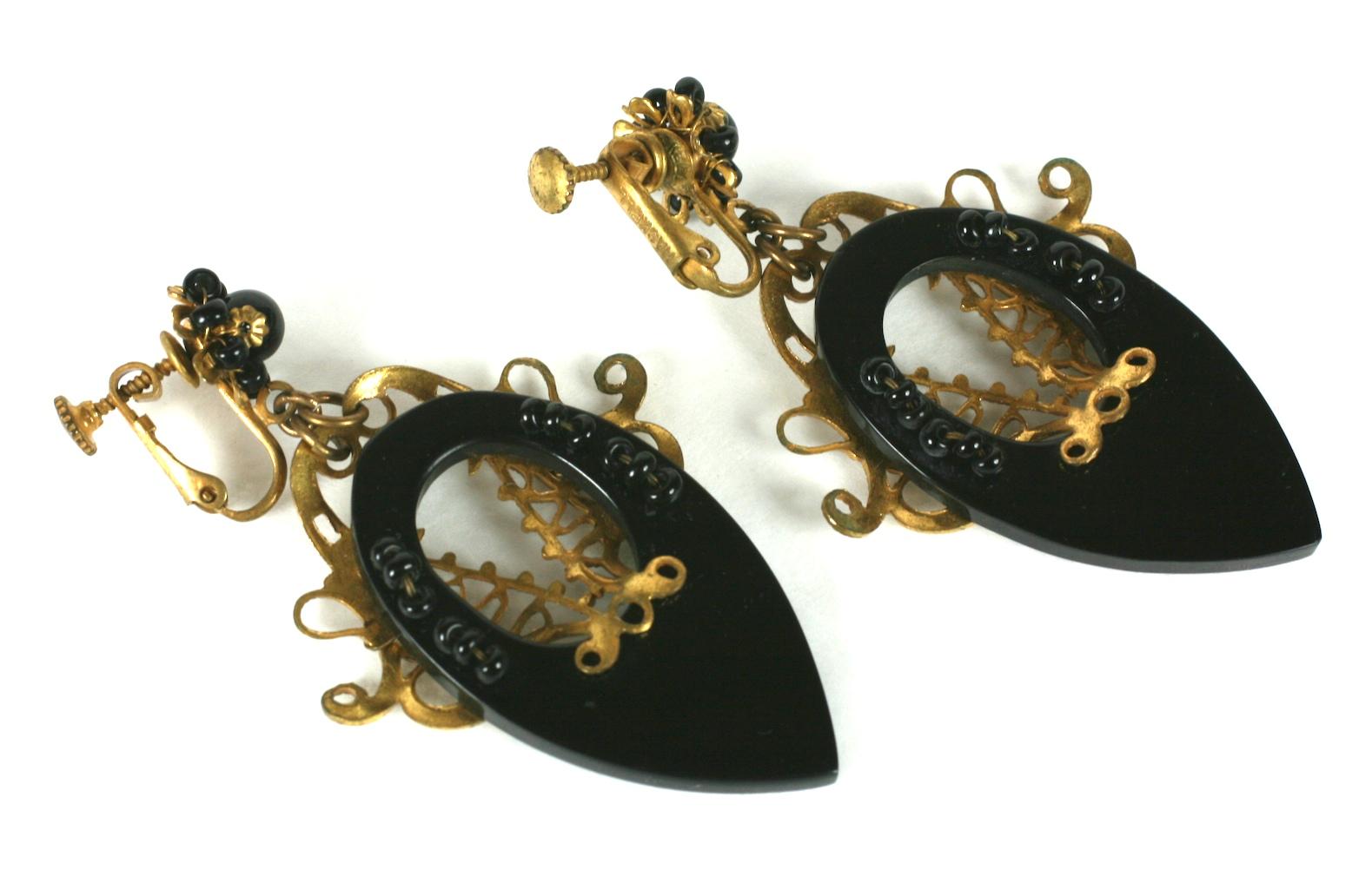 miriam haskell vintage earrings