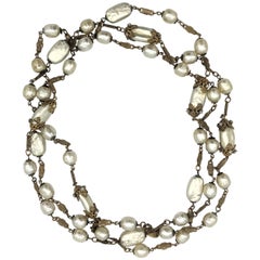 Miriam Haskell vintage long collier de perles 1950s