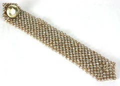 Miriam Haskell, manchette chemise en perles tissées