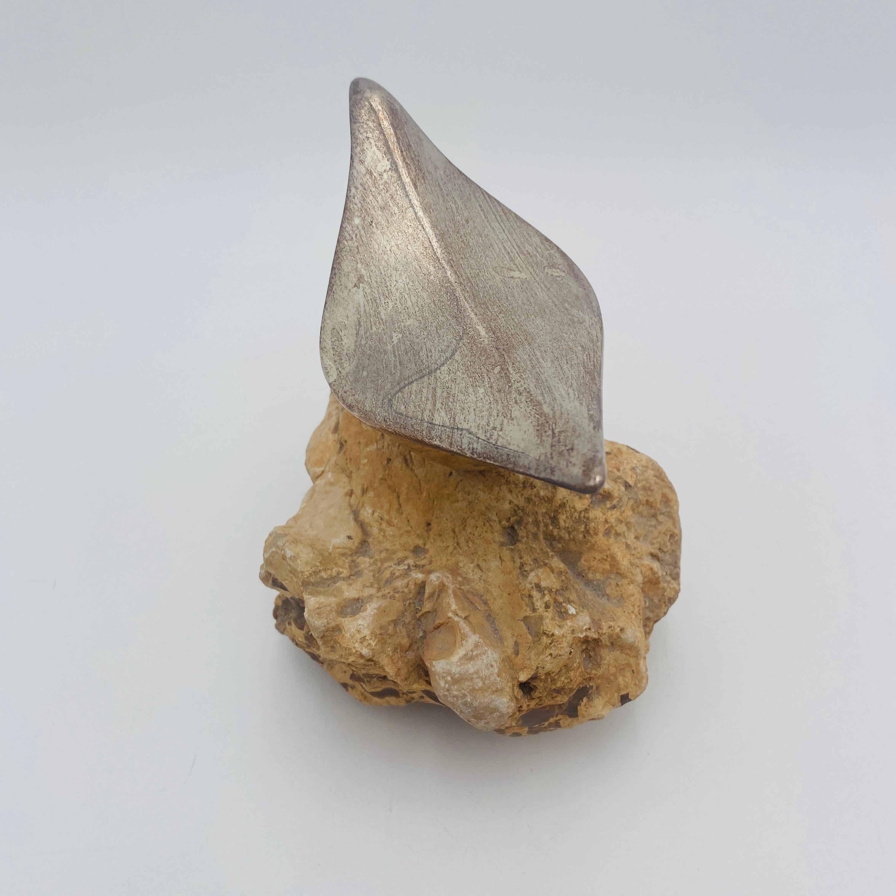 Miriam Hirszowicz M.H. 925 Silver Bird Dove Abstract Sculpture For Sale 3