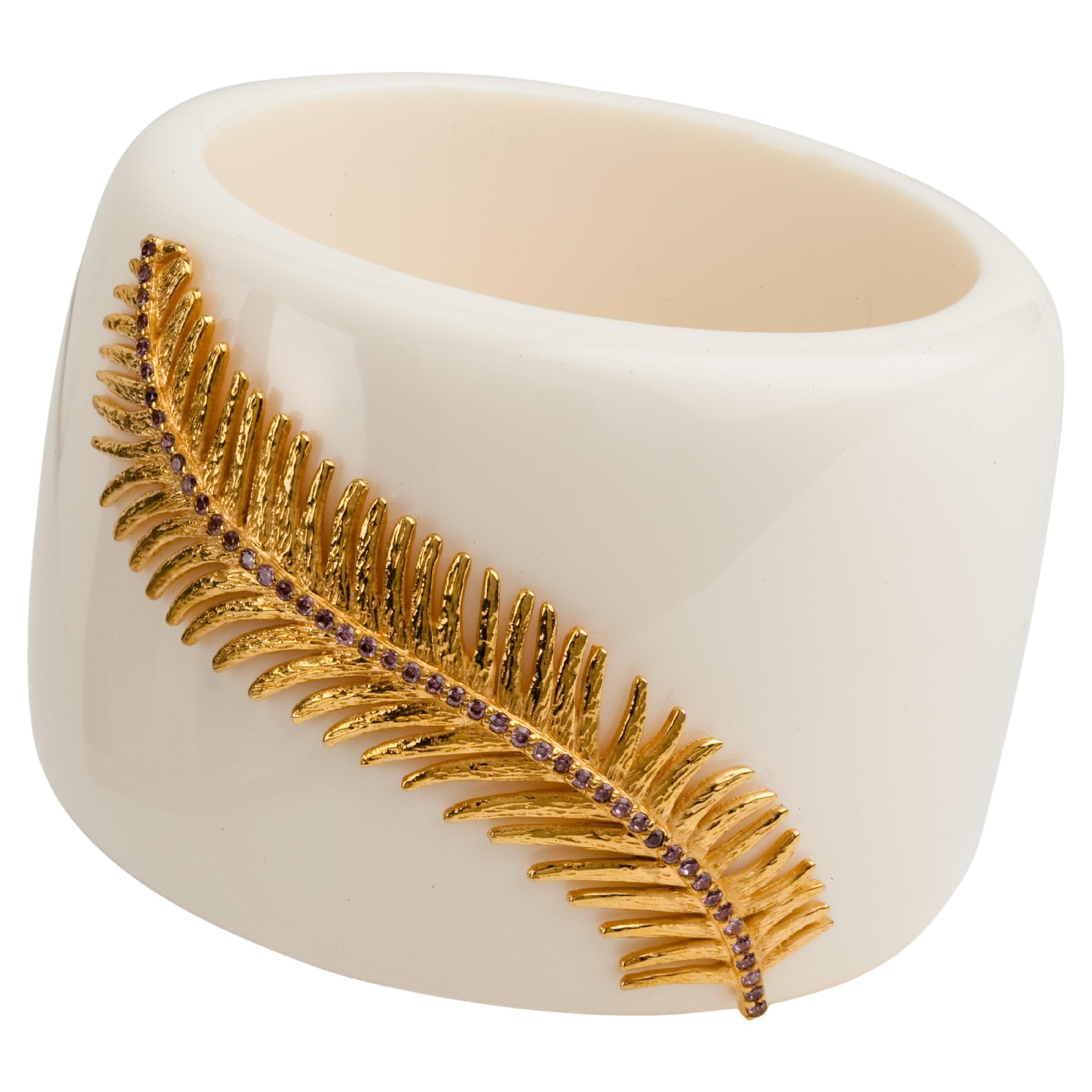 Miriam Salat Art Deco Feather Cuff