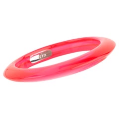 Miriam Salat Candy Translucent Resin and Sterling Silver summer bangle 