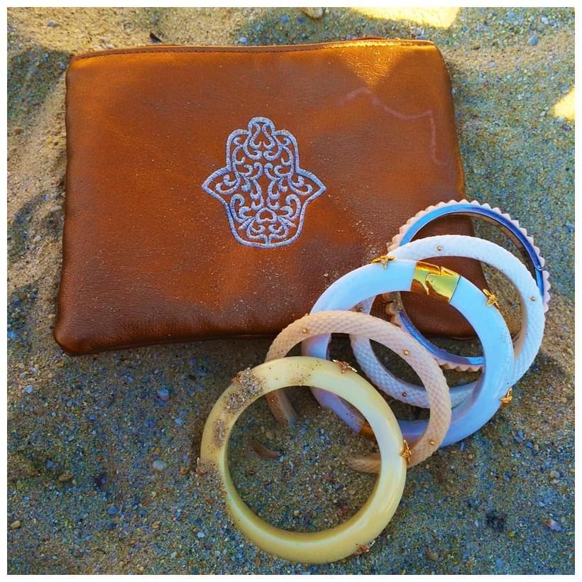 Miriam Salat Bracciale in argento sterling in resina viola Candy in vendita 7