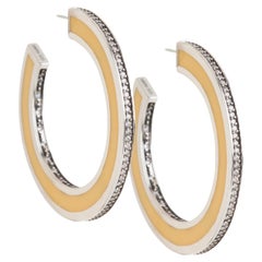 Miriam Salat Iconic and timeless Resin Ivory Hoops