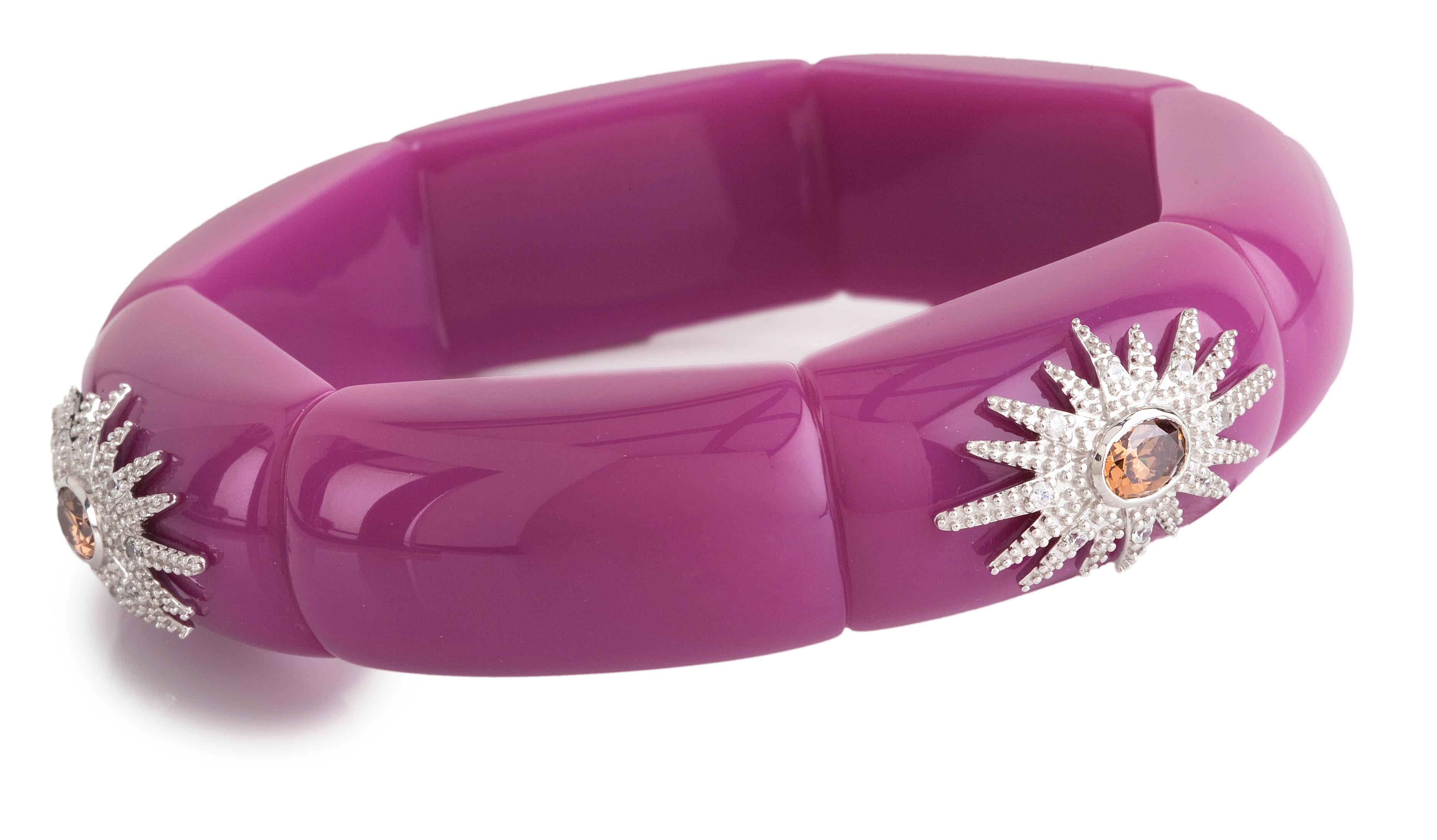 Anglo-Indian Miriam Salat Resin Star Bangle  For Sale