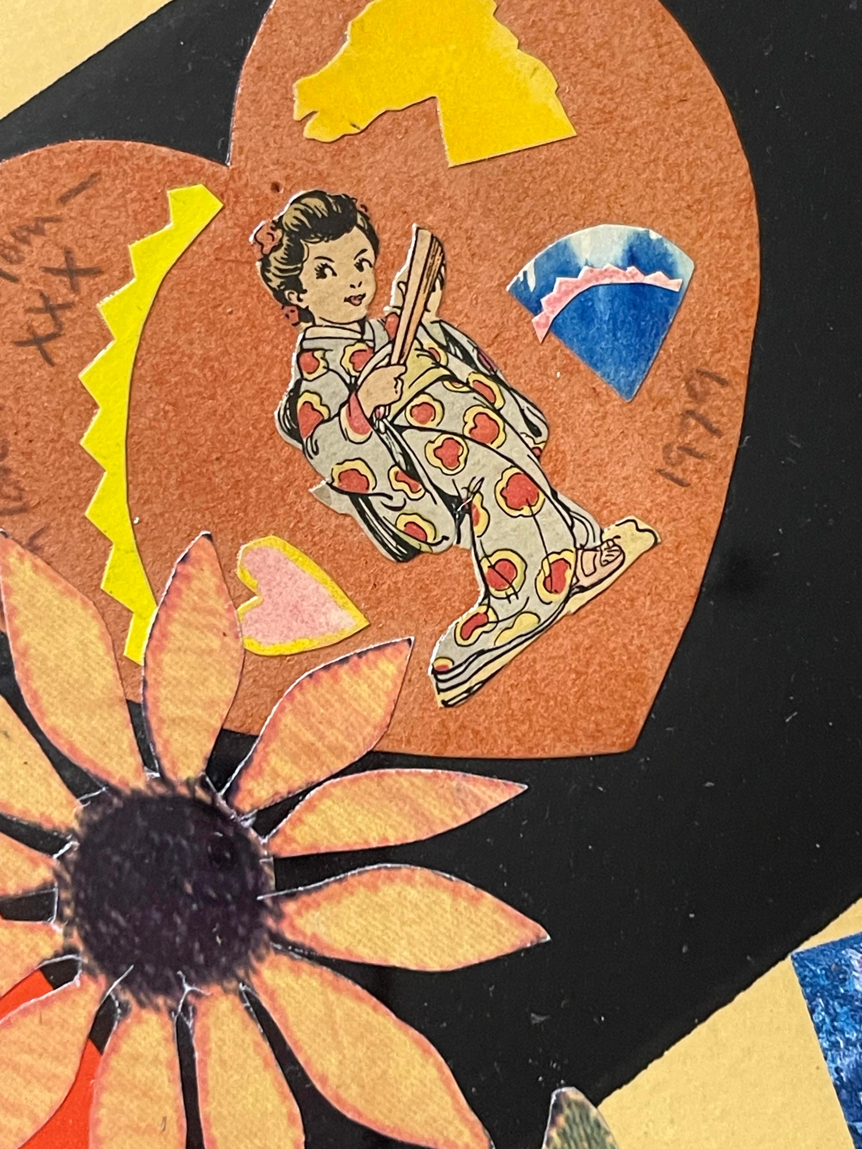 Cabinet, unique signed mixed media fem-mage by pioneering Pattern & Decoration - Feminist Painting by Miriam Schapiro
