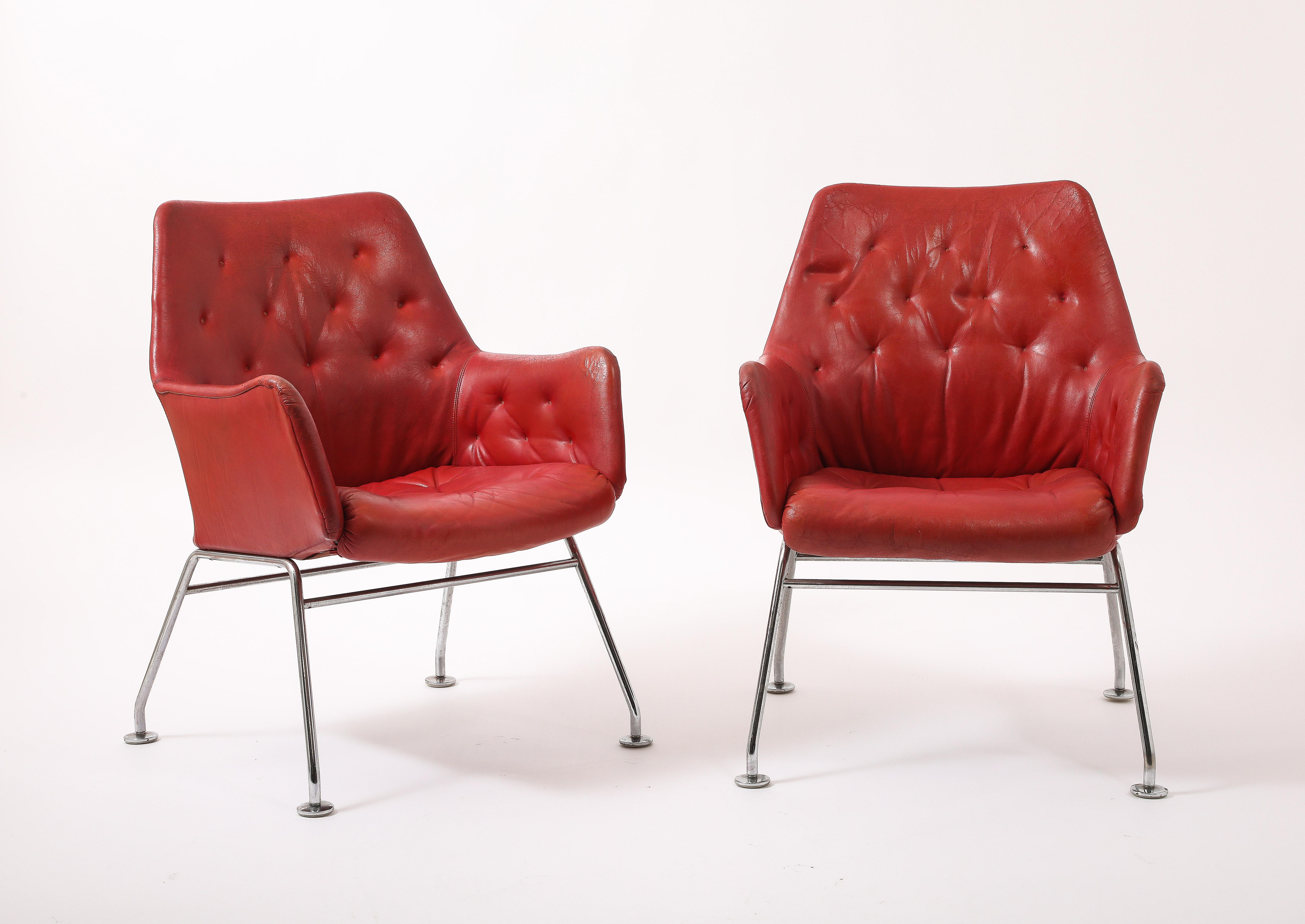 Mid-Century moderno Sedie Mirja per Dux, Svezia, anni '60 in vendita