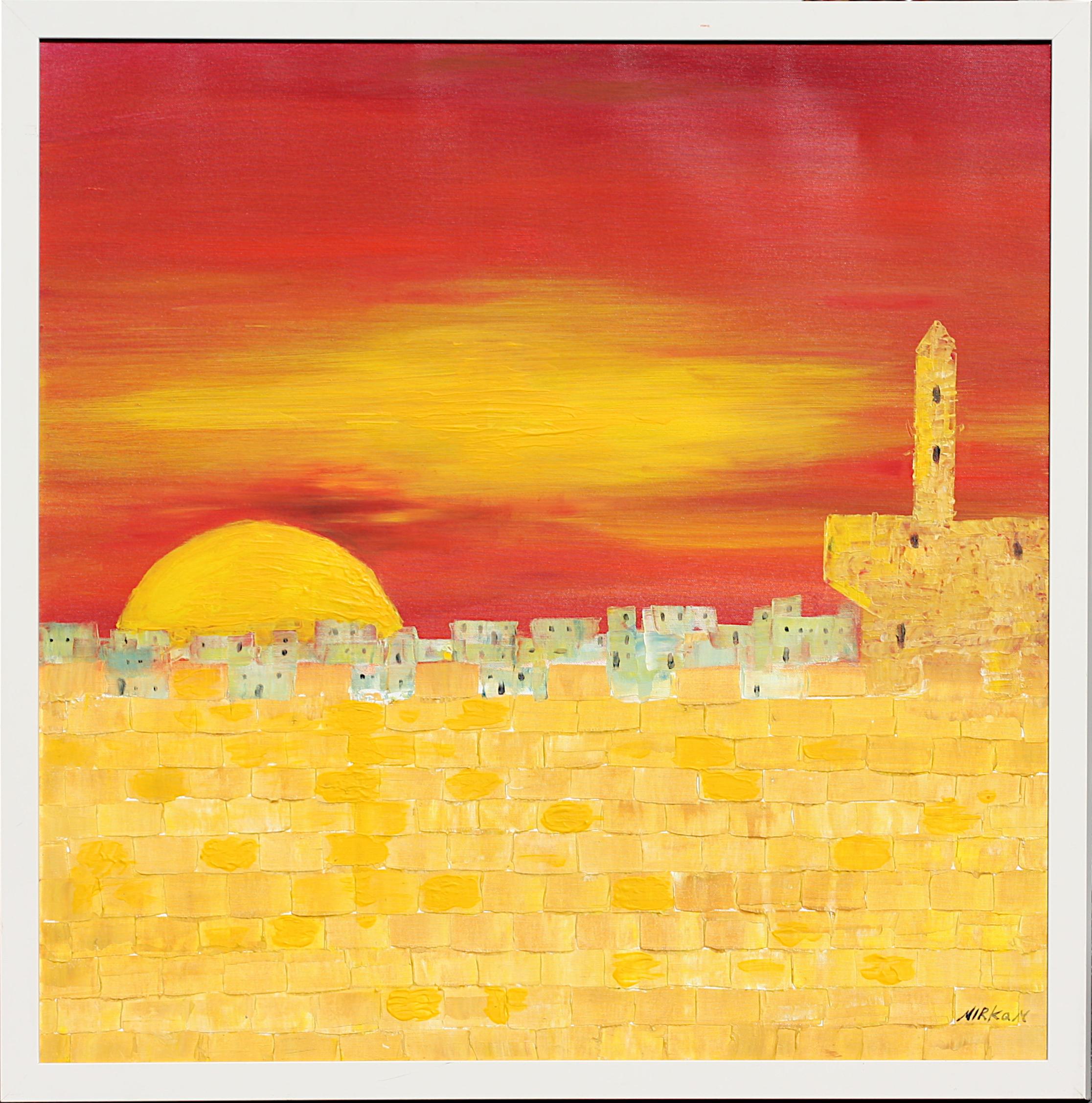 
Mirkam (?), 20. Jahrhundert
Modernist City Landscape, Klagemauer, Öl auf Leinwand, rechts unten signiert
32 x 32 Zoll, insgesamt 33,5 x 33,5 Zoll.
Condition Report
Guter Zustand.