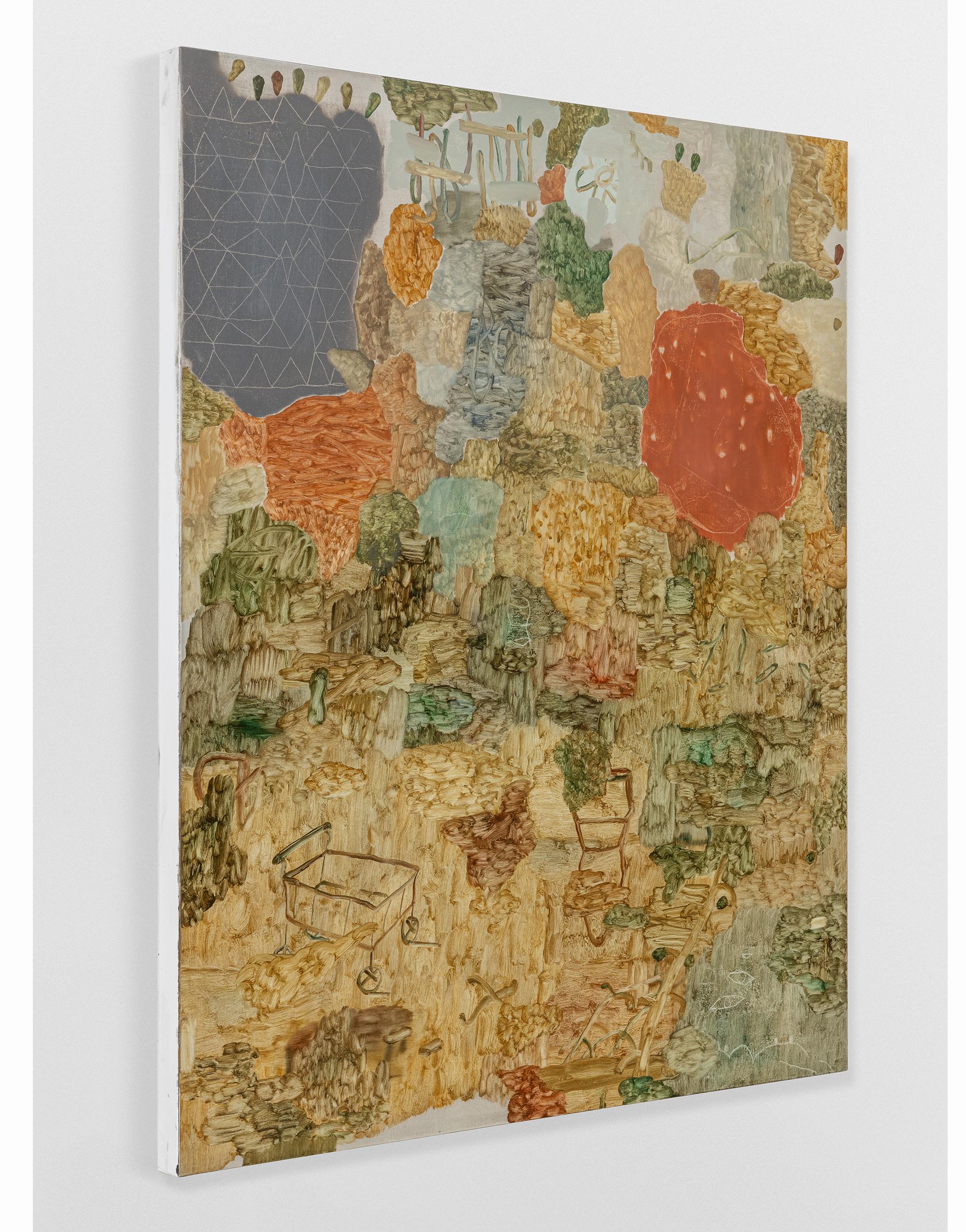 ABSTRACT Mirko Baricchi Oil Gestural Landscapes Flora Earth Tones Mixed media For Sale 2