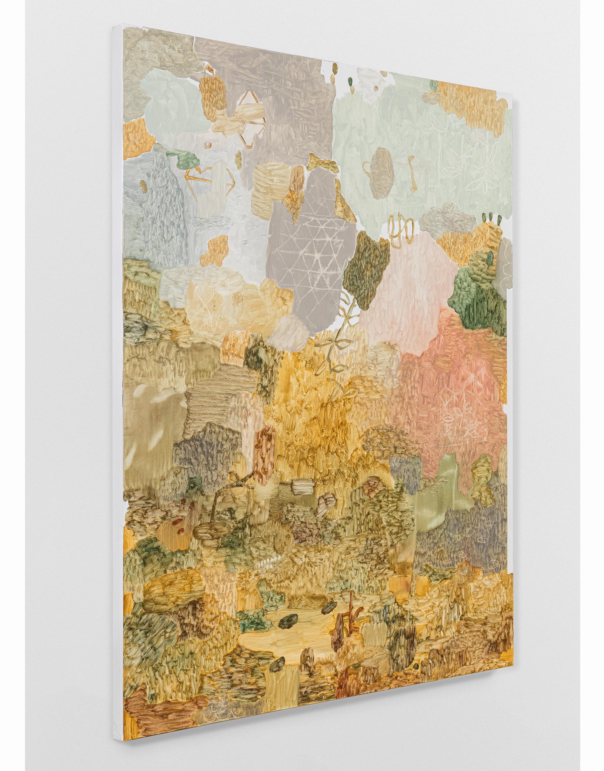 ABSTRACT Mirko Baricchi Oil Gestural Landscapes Flora Earth Tones Mixed media For Sale 2