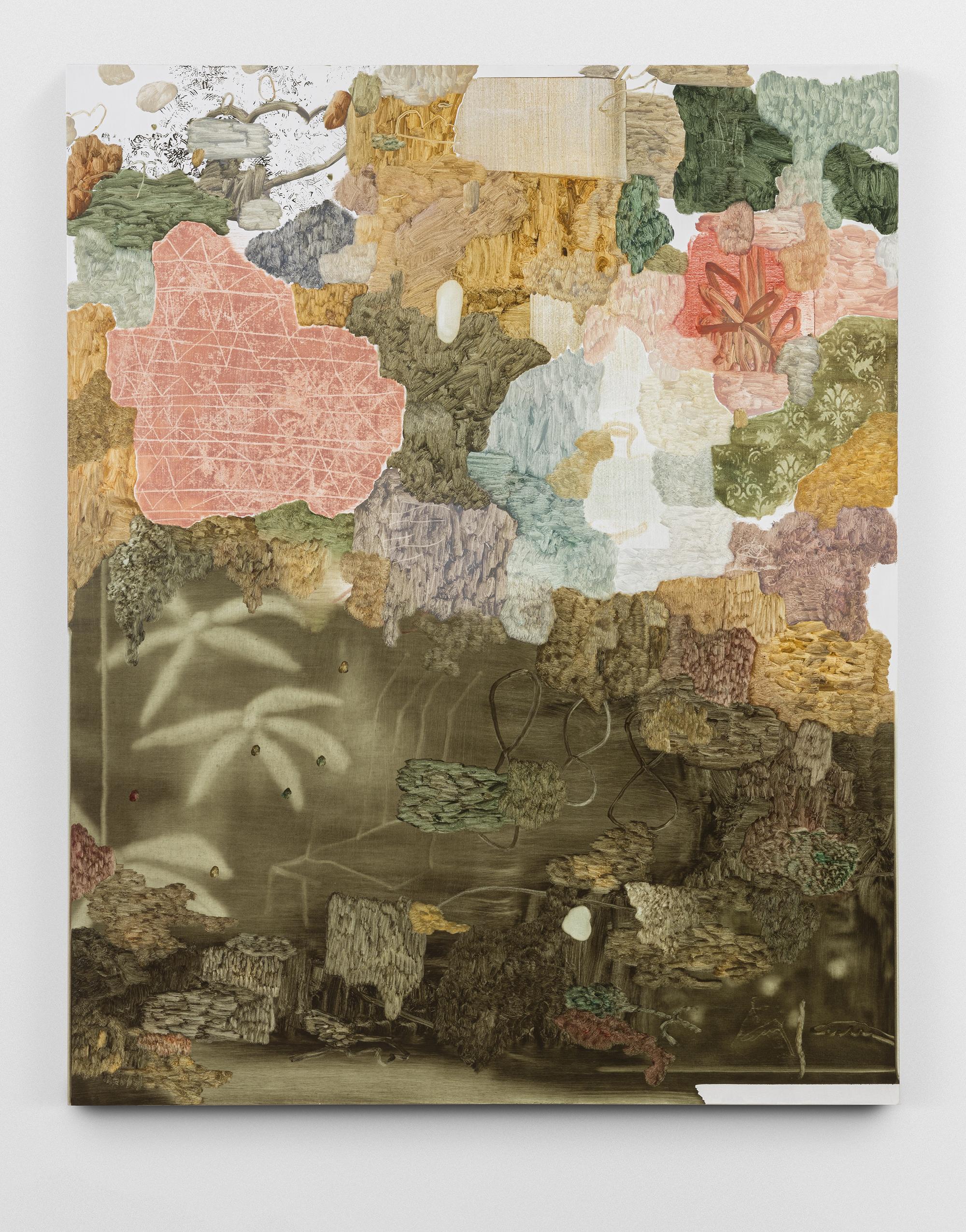 ABSTRACT Mirko Baricchi Oil Gestural Landscapes Flora Earth Tones Mixed media For Sale 3