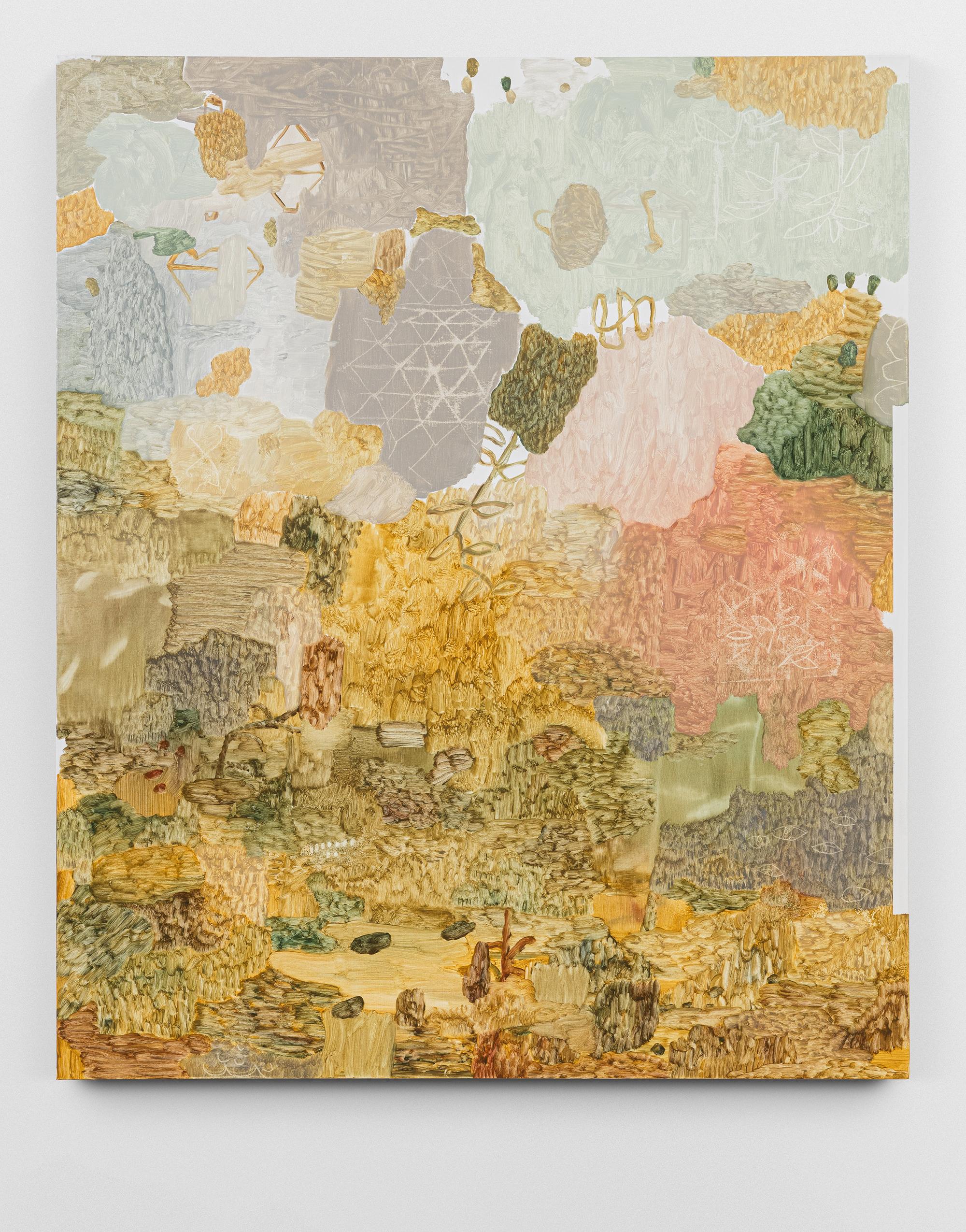 ABSTRACT Mirko Baricchi Oil Gestural Landscapes Flora Earth Tones Mixed media For Sale 3