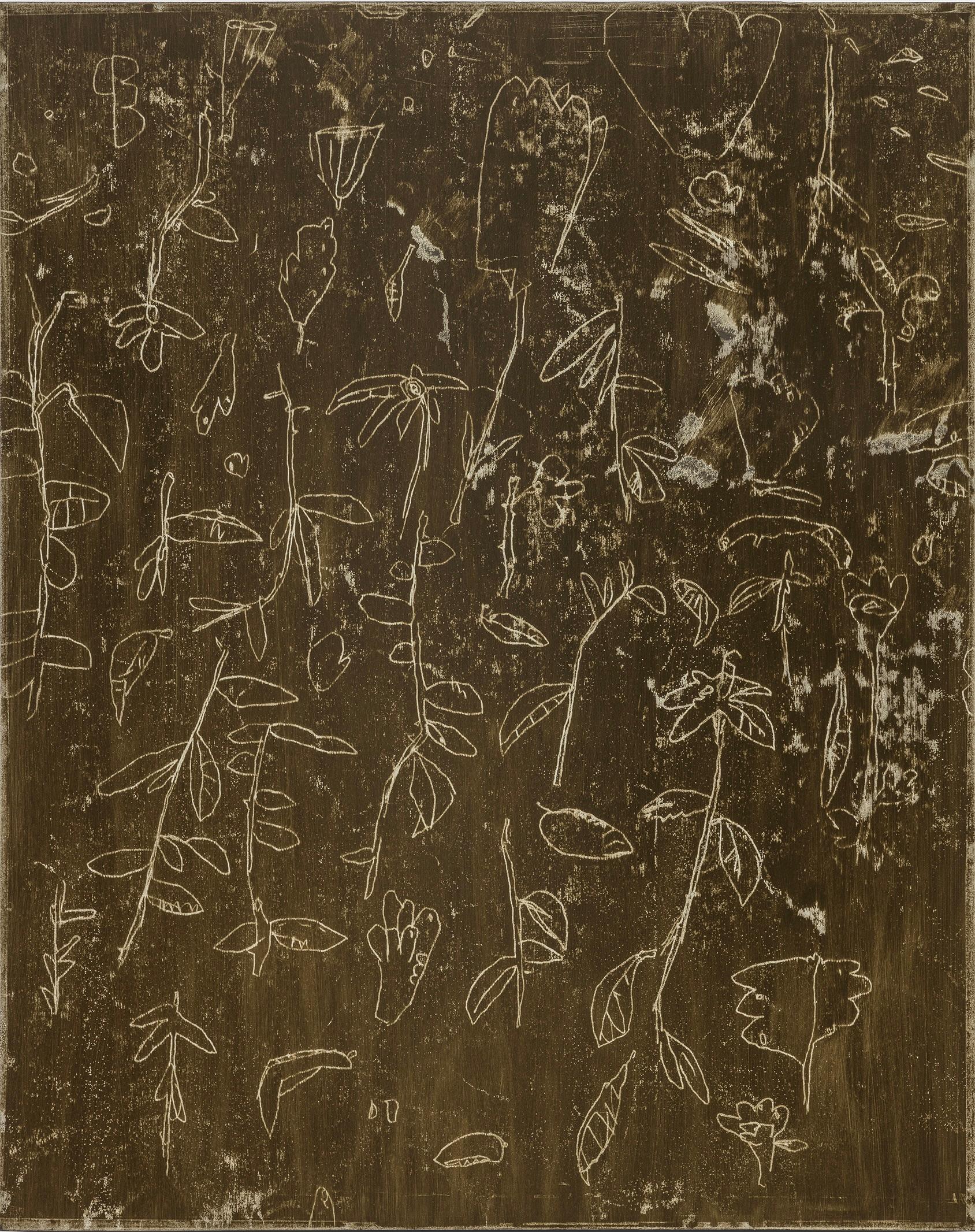 ABSTRACT Mirko Baricchi Oil Gestural Landscapes Flora Earth Tones Mixed media For Sale 4