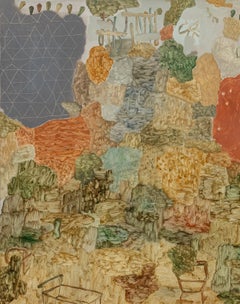 ABSTRACT Mirko Baricchi Oil Gestural Landscapes Flora Earth Tones Mixed media