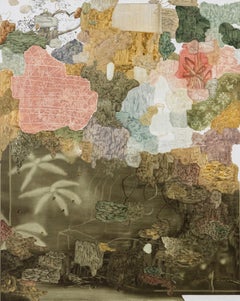 ABSTRACT Mirko Baricchi Oil Gestural Landscapes Flora Earth Tones Mixed media