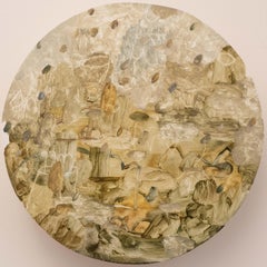 Peinture à l'huile abstraite de Mirko Baricchi - Composition contemporaine minimale