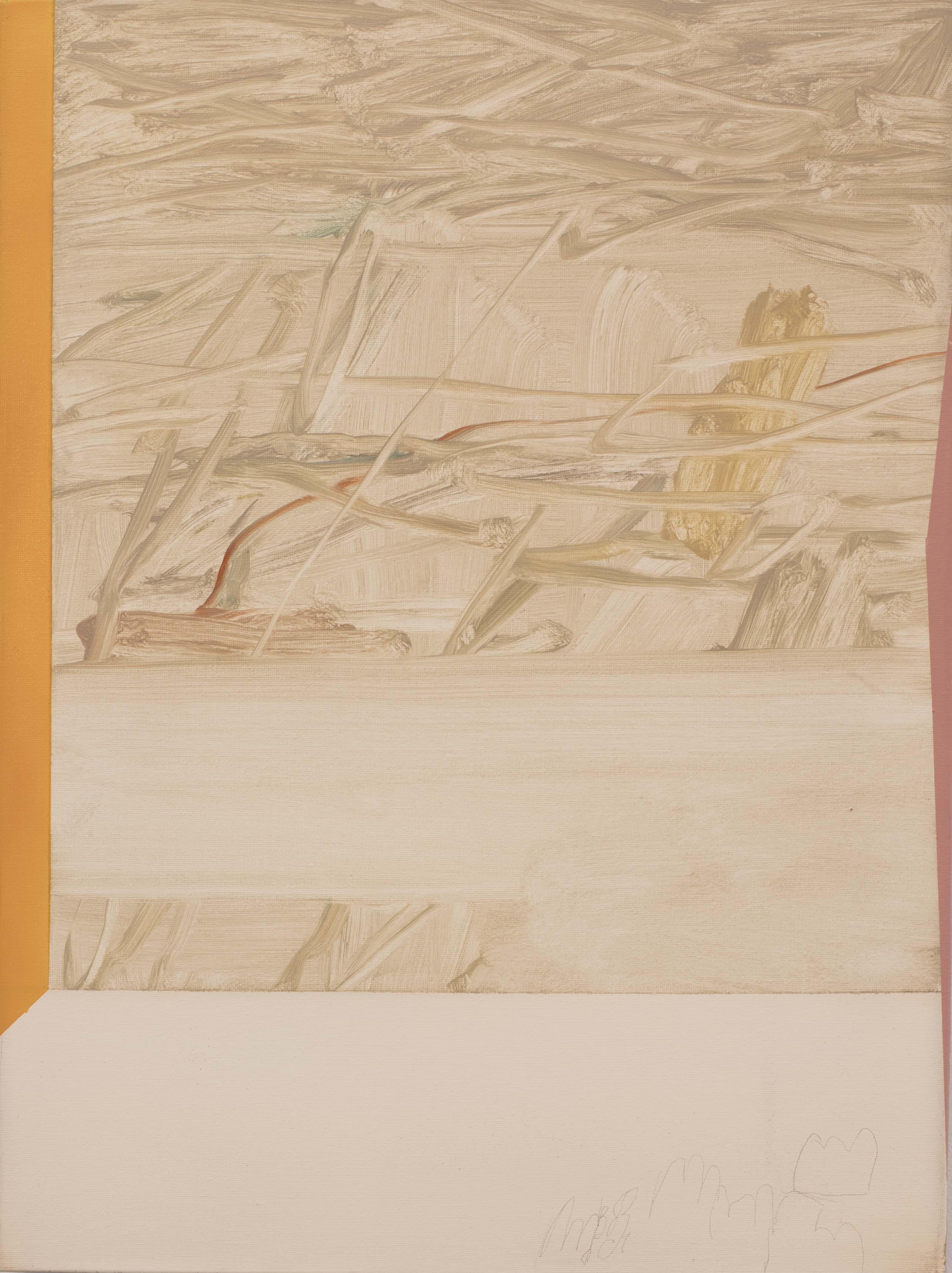 Abstract Oil Painting by Mirko Baricchi – Minimal Contemporary Composition