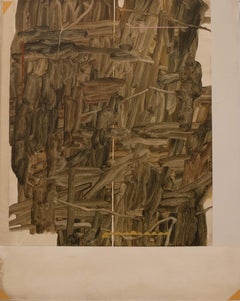 Abstract Oil Painting by Mirko Baricchi – Minimal Contemporary Composition