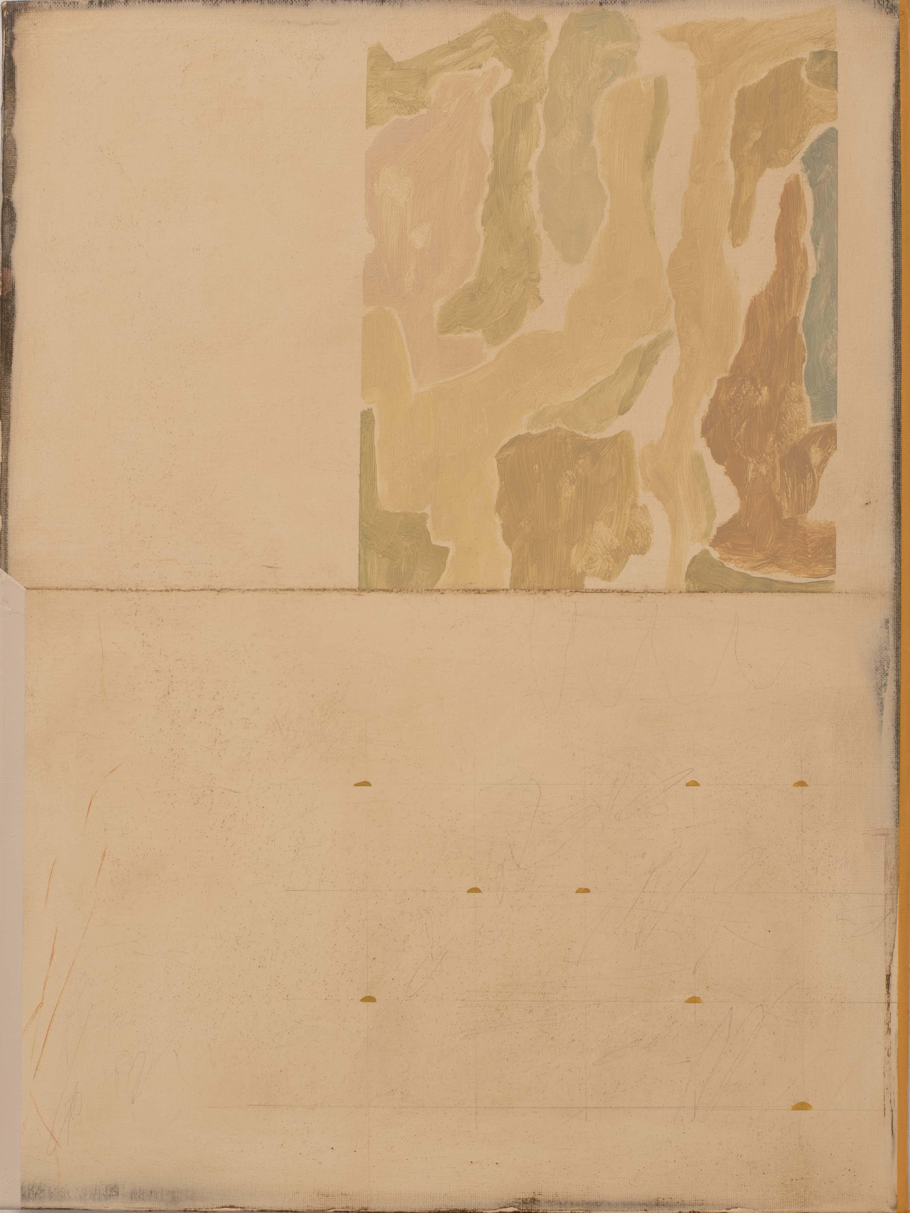 Abstract Oil Painting by Mirko Baricchi – Minimal Contemporary Composition