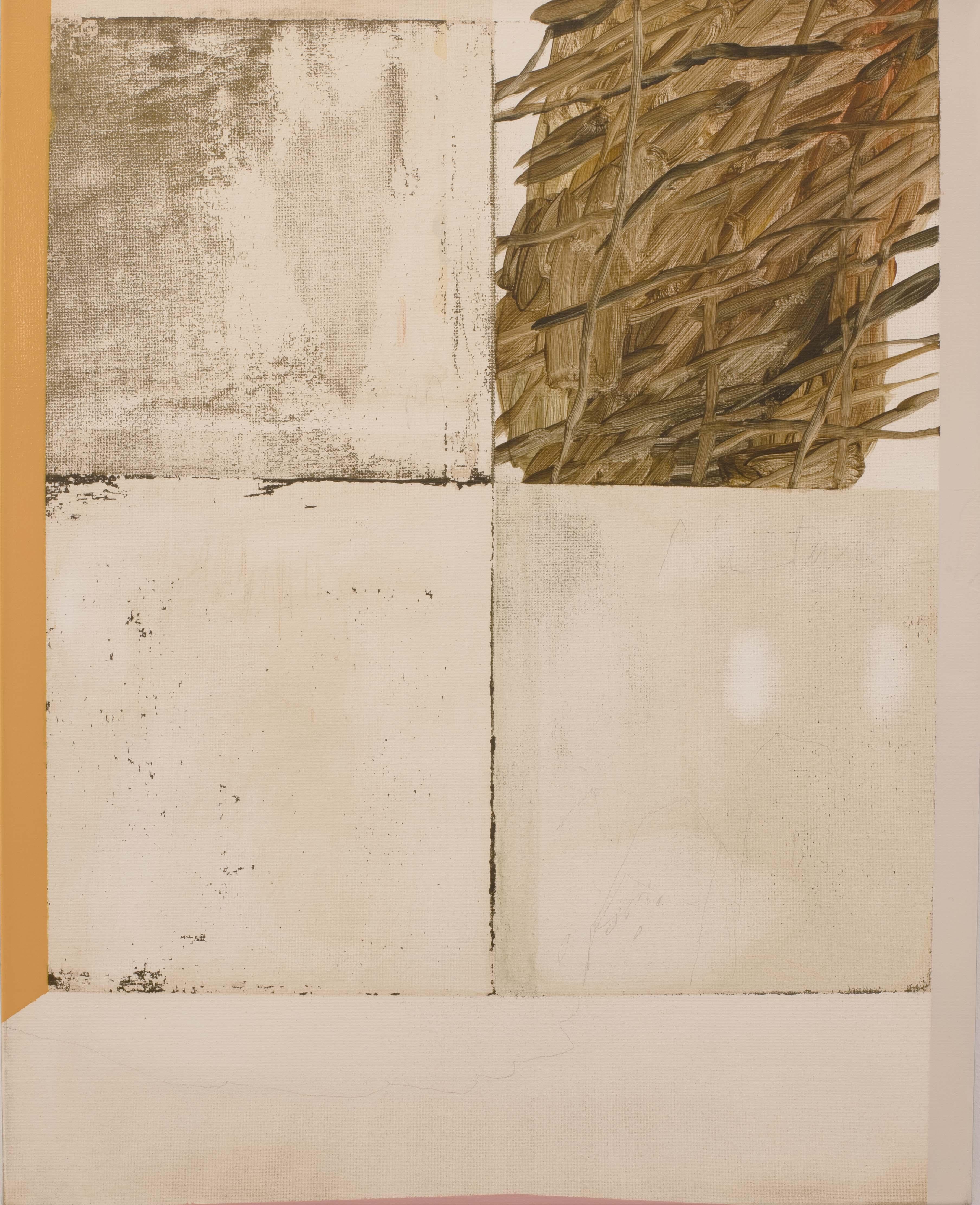 Abstract Oil Painting by Mirko Baricchi – Minimal Contemporary Composition