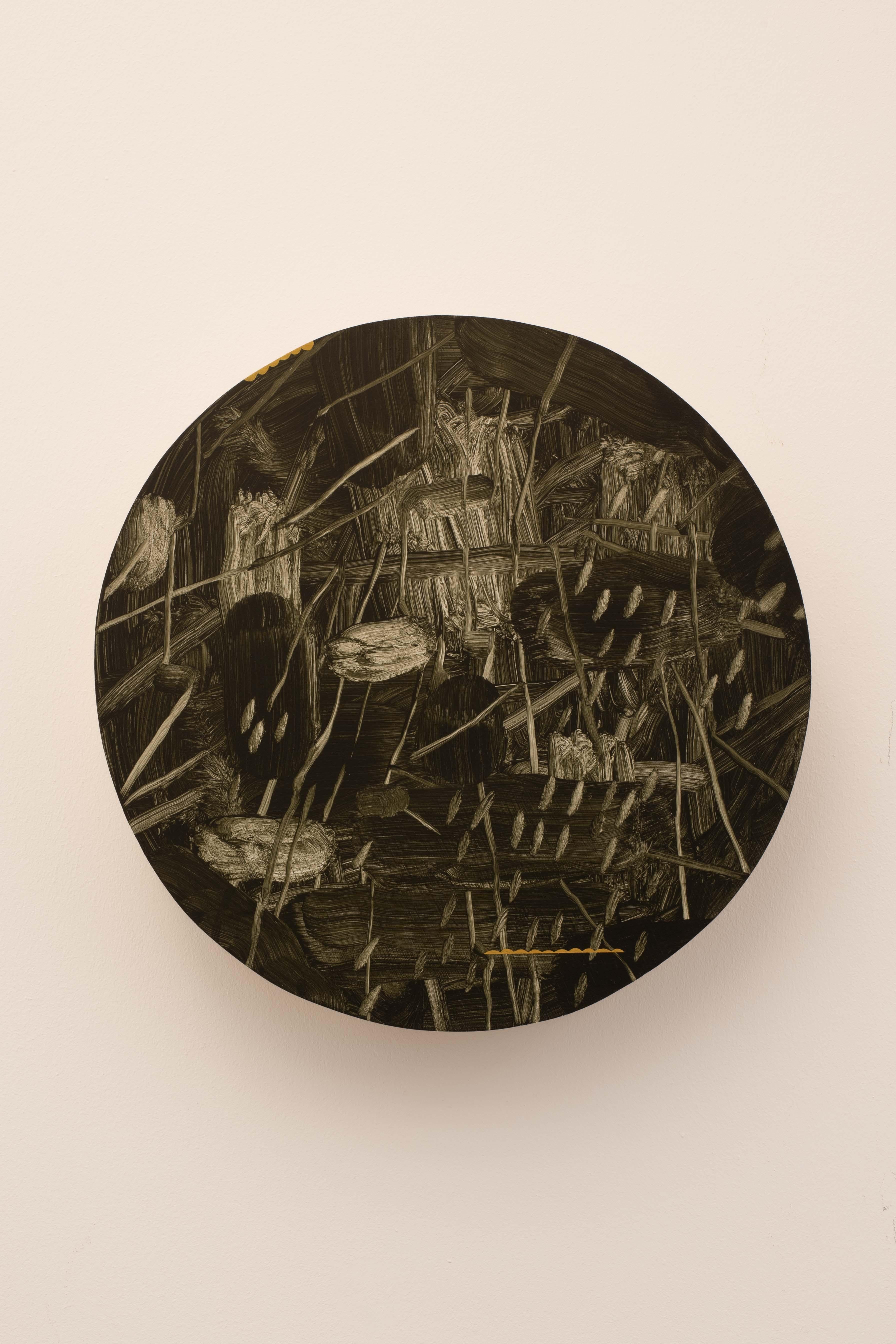 Abstract Oil Painting by Mirko Baricchi – Minimal Contemporary Composition