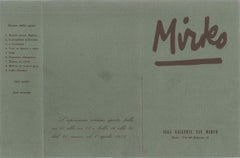 Invitation with Lithograph  - Lithograph by Mirko Balsaldella - 1952