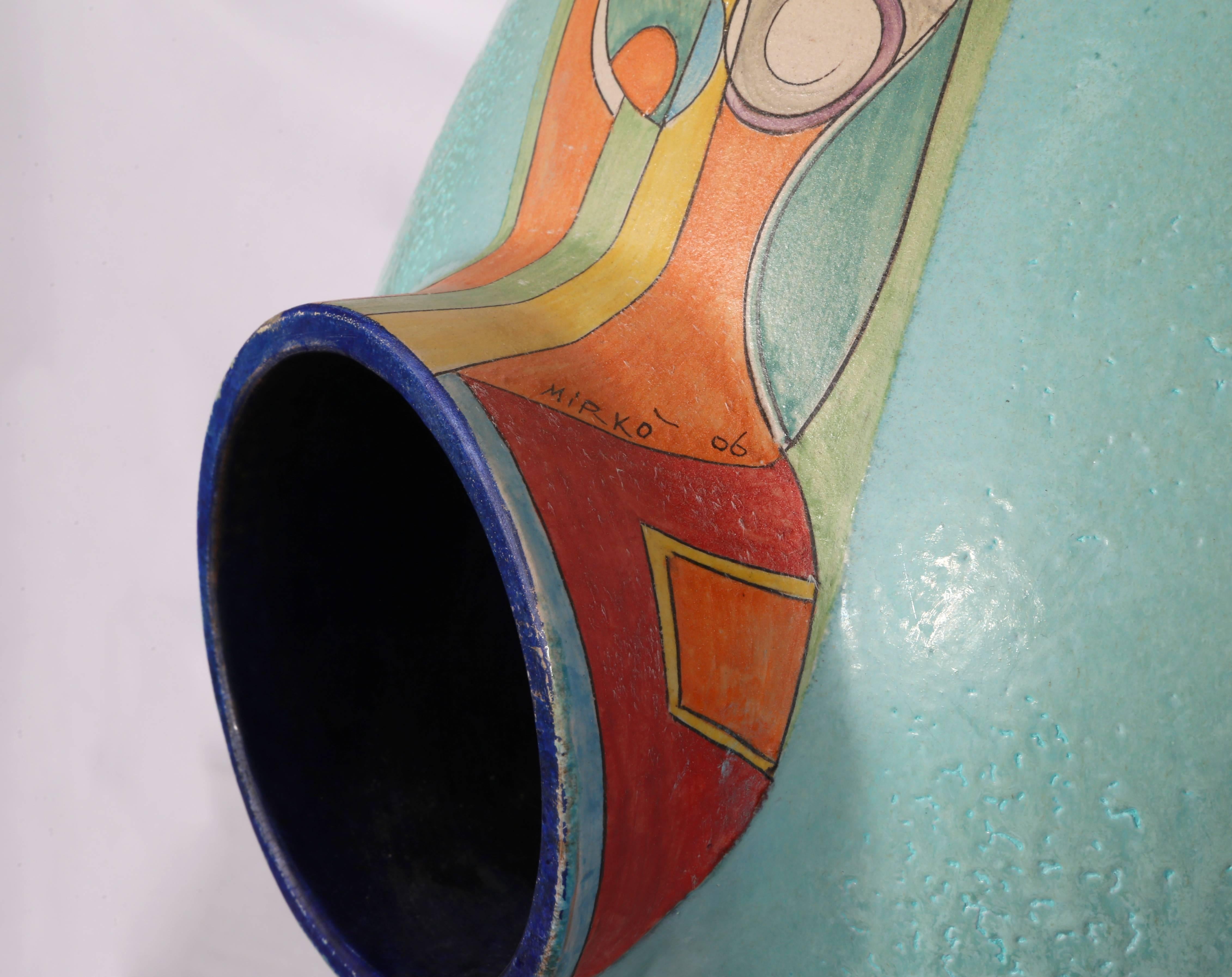 Bacio, scultura in ceramica di Mirkò Guida in vendita 1