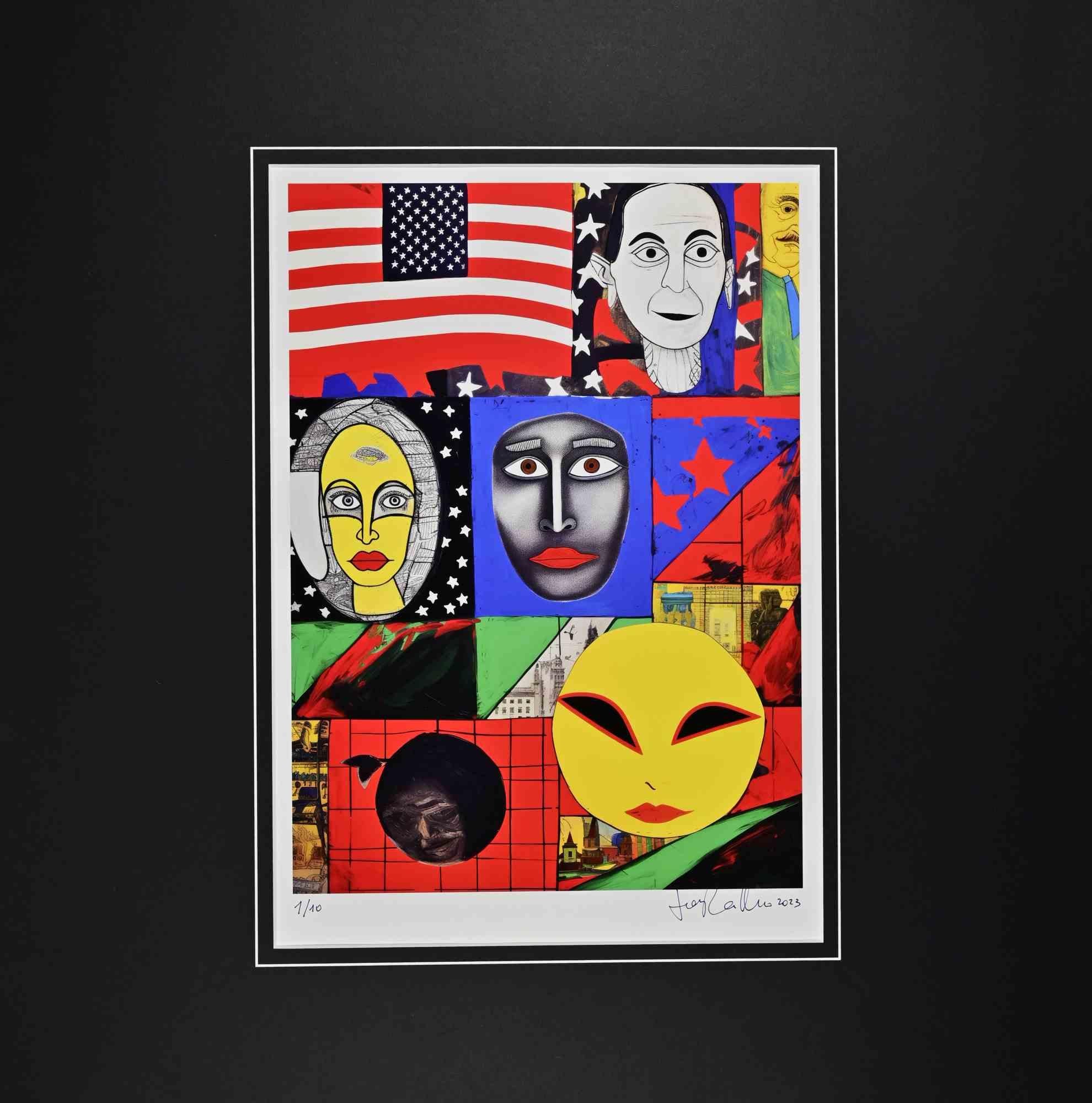 Faces  - Inkjet Print by Mirko Tangherlini- 2023 For Sale 1