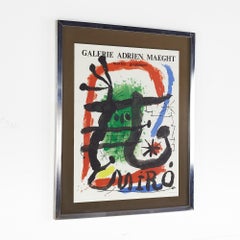 Miro Alcohol de Menthe Mid Century Galerie Adrien Maeght Art Poster