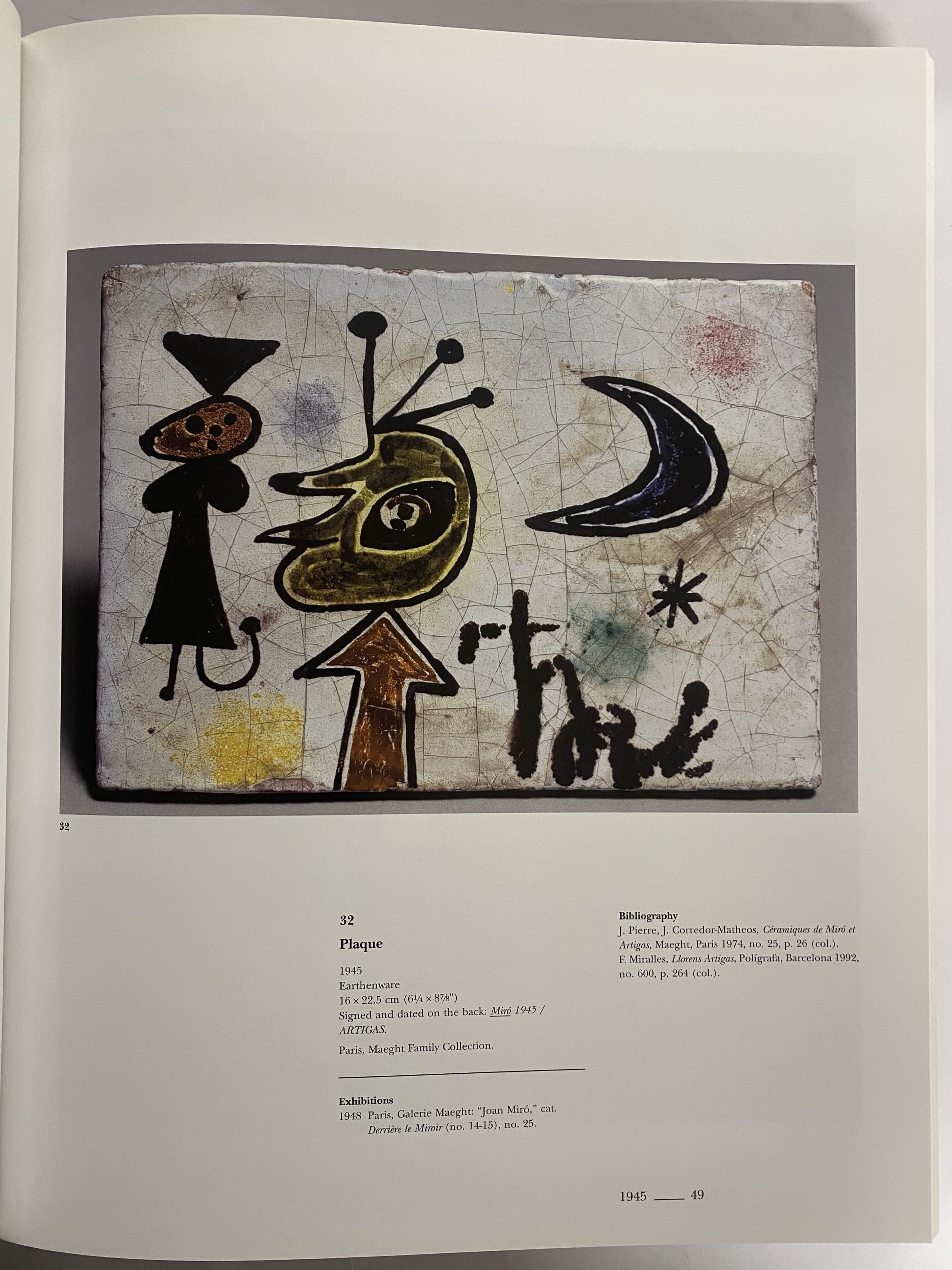 Miro Artigas: Ceramics. Catalogue Raisonne 1941-1981 (Book) In Good Condition For Sale In North Yorkshire, GB