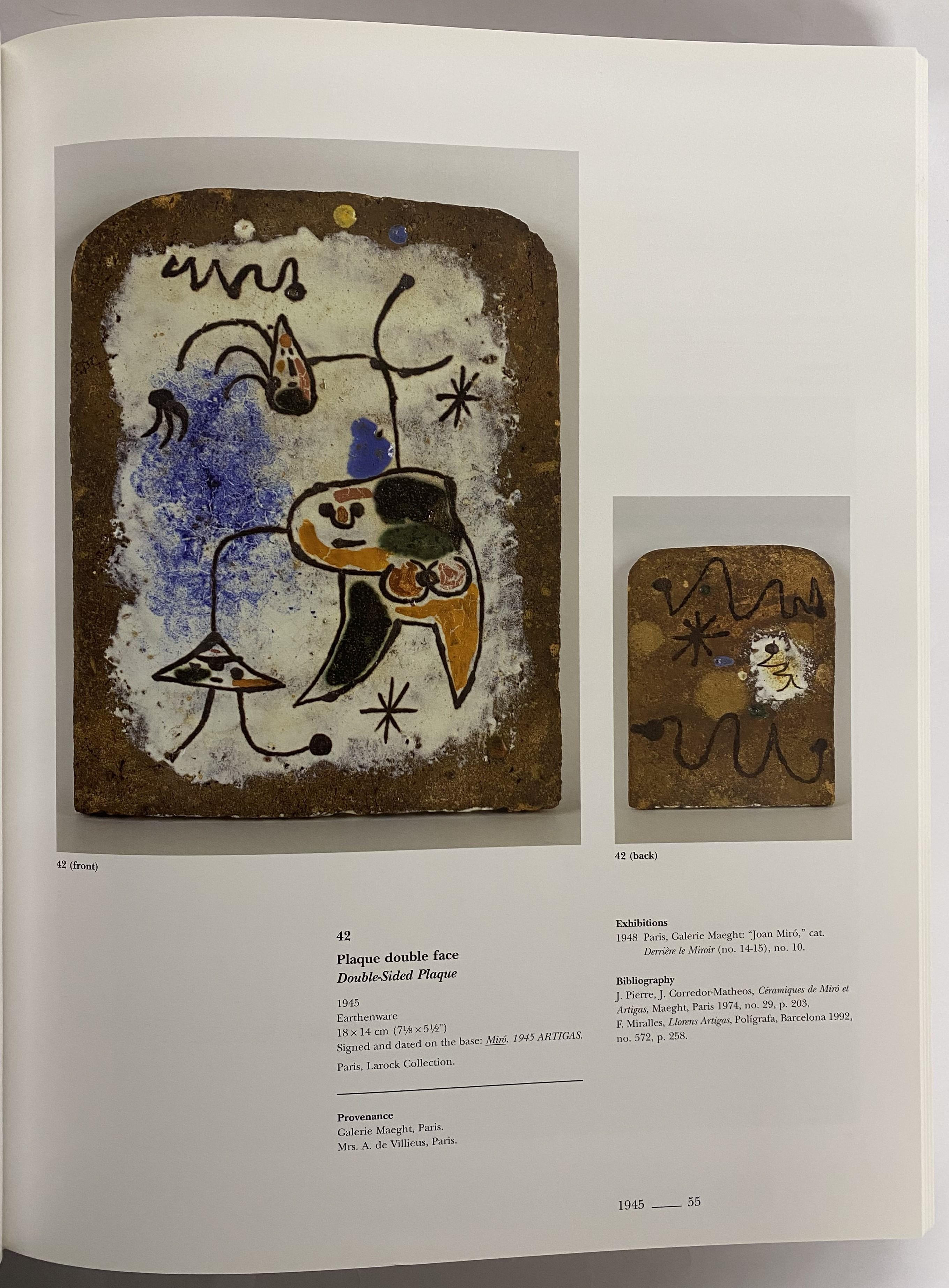 20th Century Miro Artigas: Ceramics. Catalogue Raisonne 1941-1981 (Book) For Sale